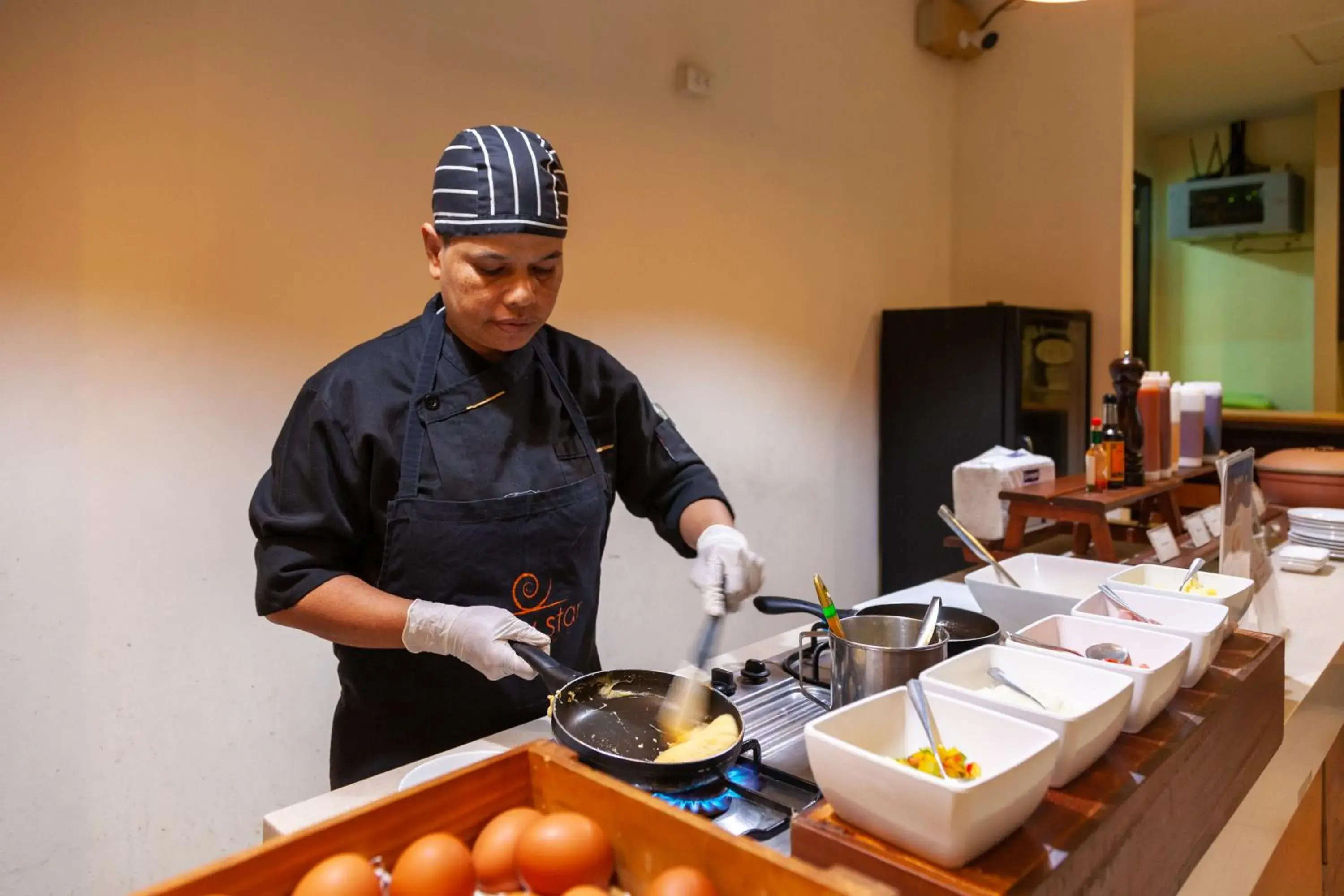 Breakfast in New Star Beach Resort Breakfast in New Star Beach Resort