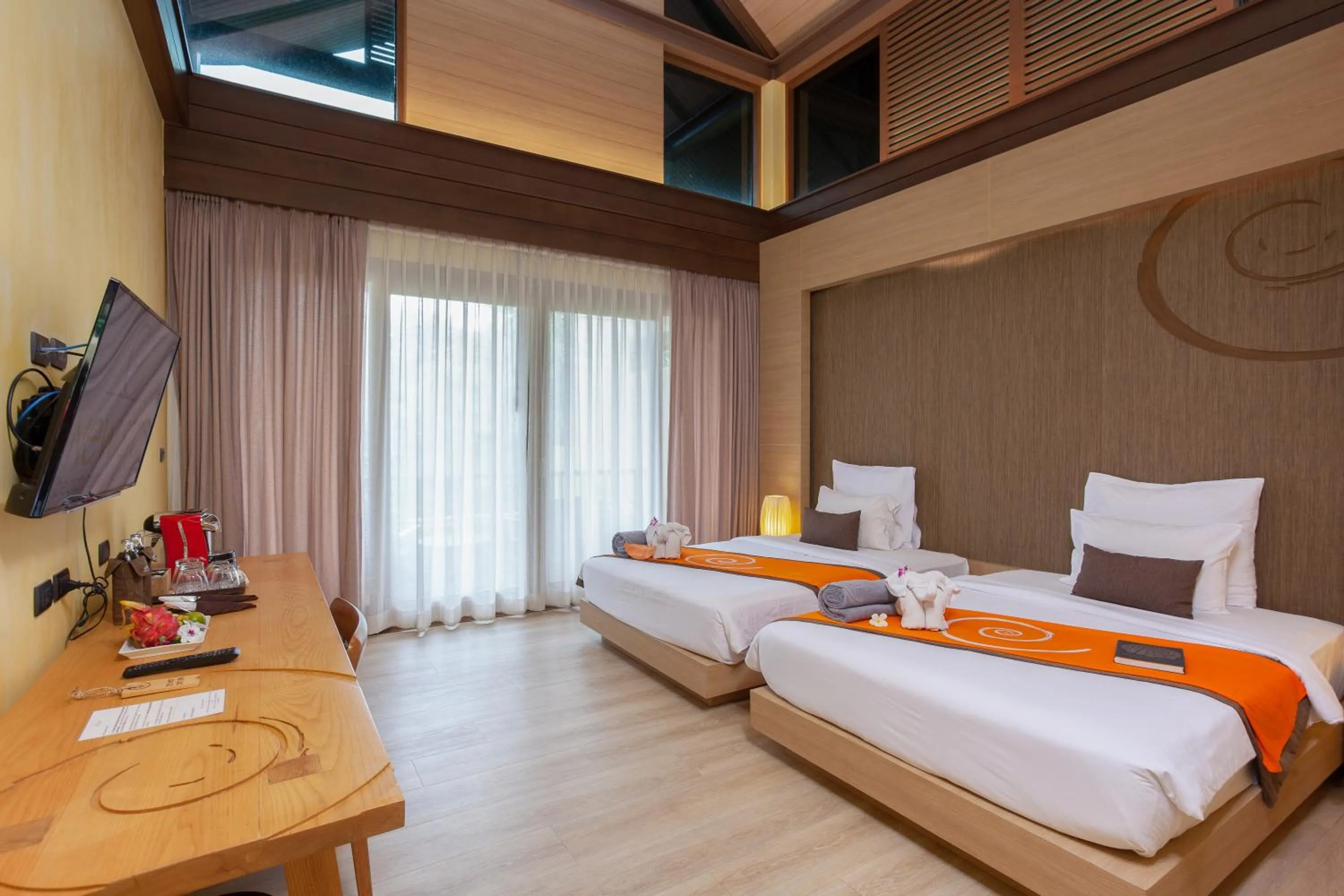 Bed in New Star Beach Resort