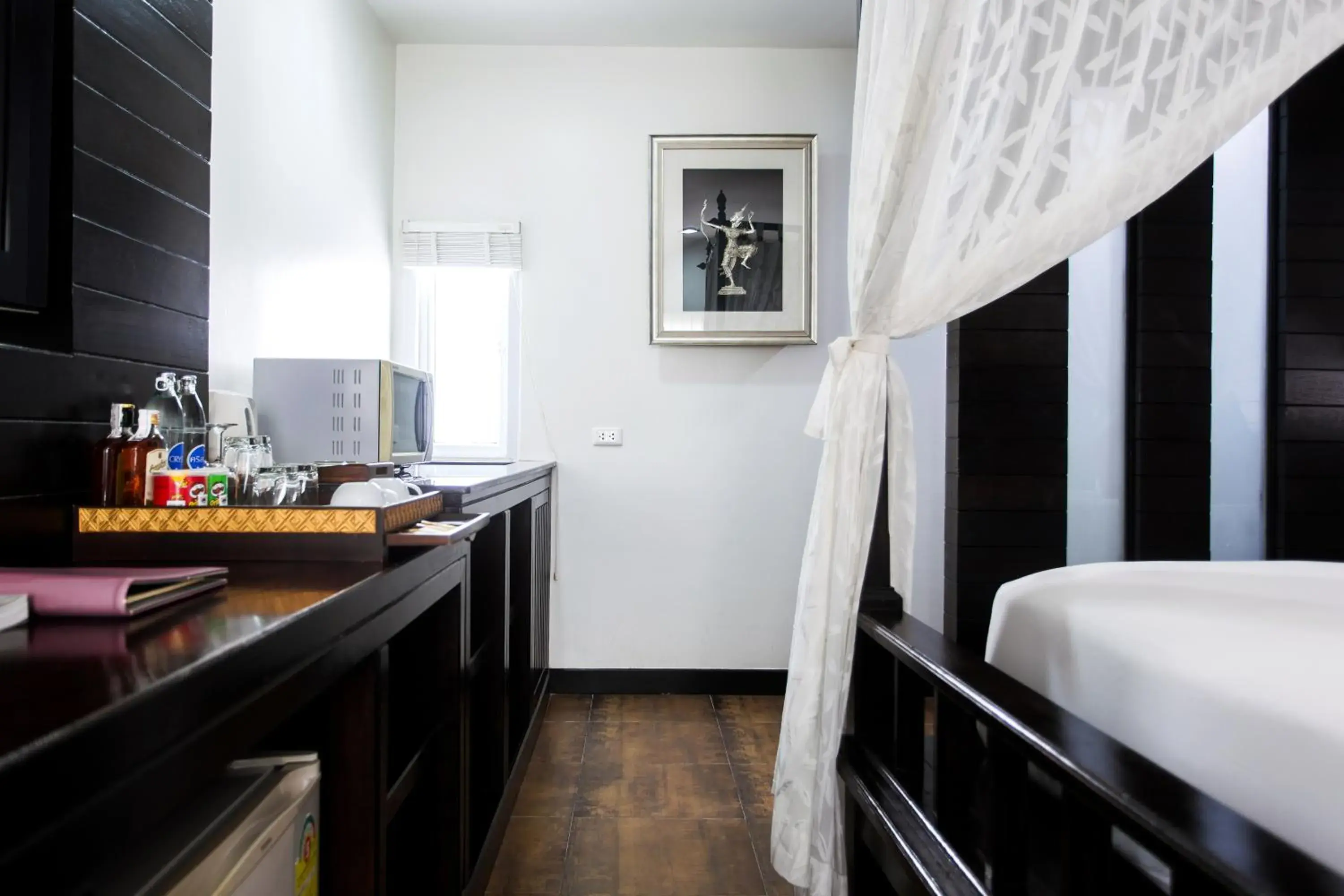 minibar, Bed in Chaweng Cove Beach Resort minibar, Bed in Chaweng Cove Beach Resort