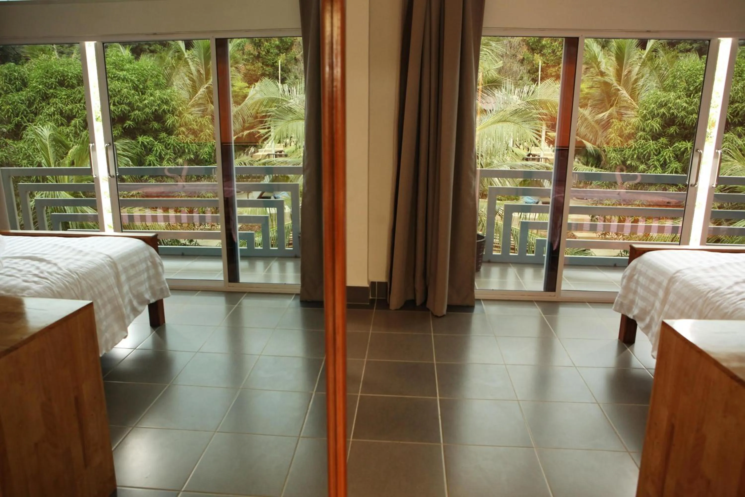 Decorative detail, Bed in Sok Heng Guesthouse