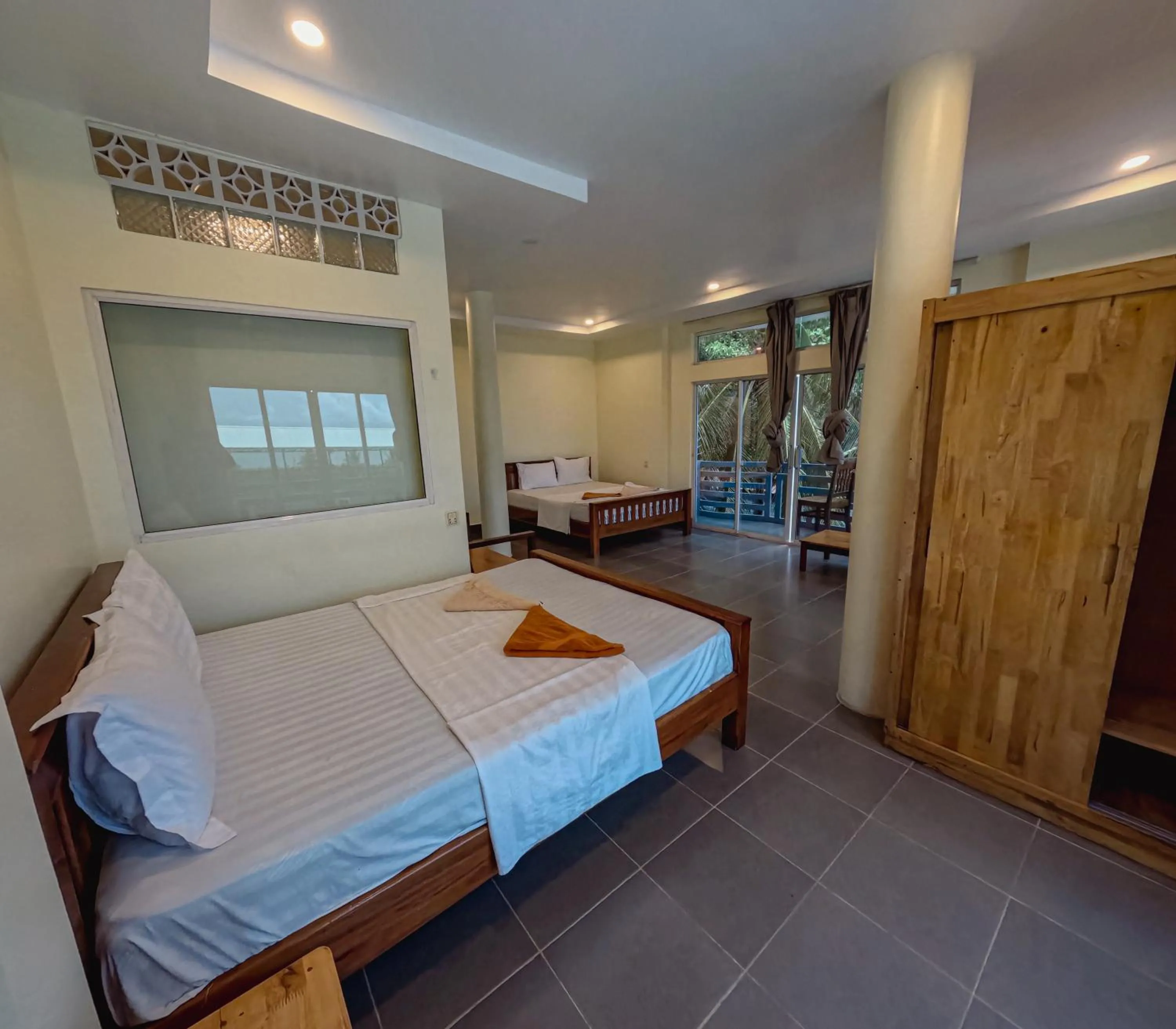 Bed in Sok Heng Guesthouse