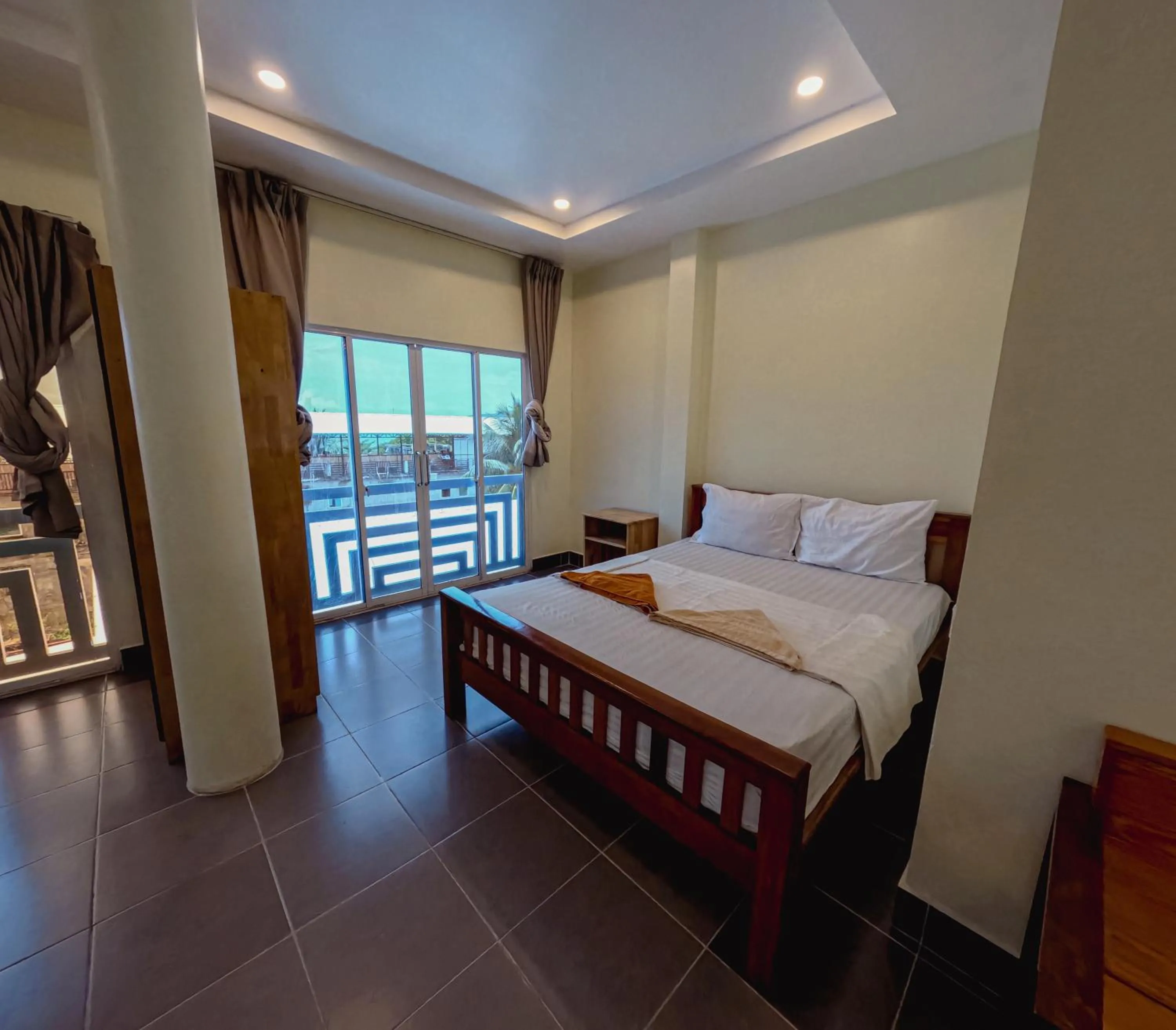 Bed in Sok Heng Guesthouse