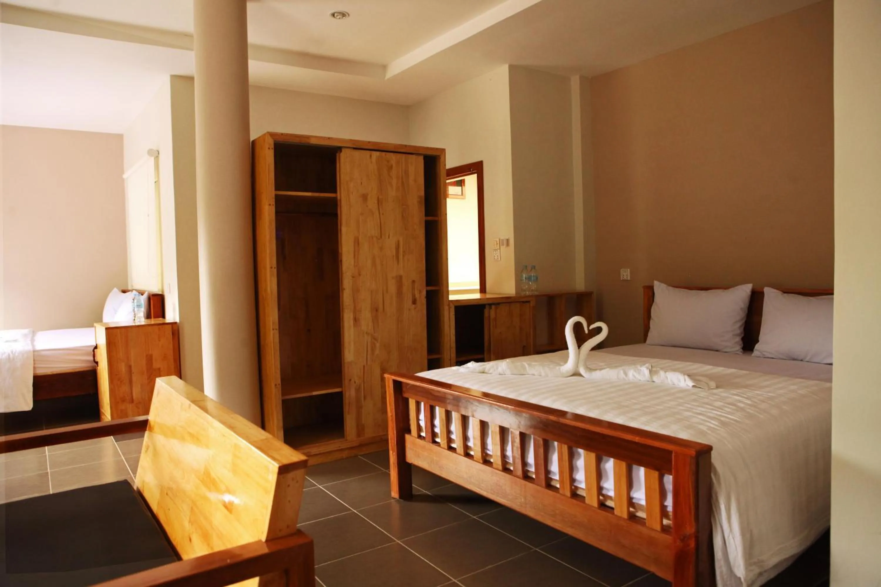 Photo of the whole room, Bed in Sok Heng Guesthouse