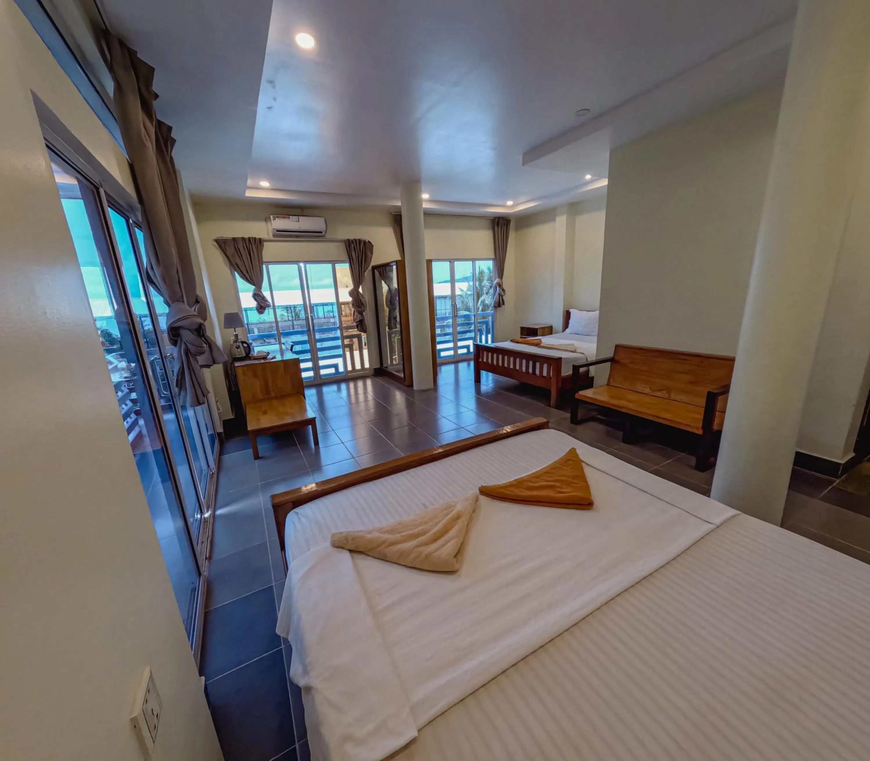 Bed in Sok Heng Guesthouse