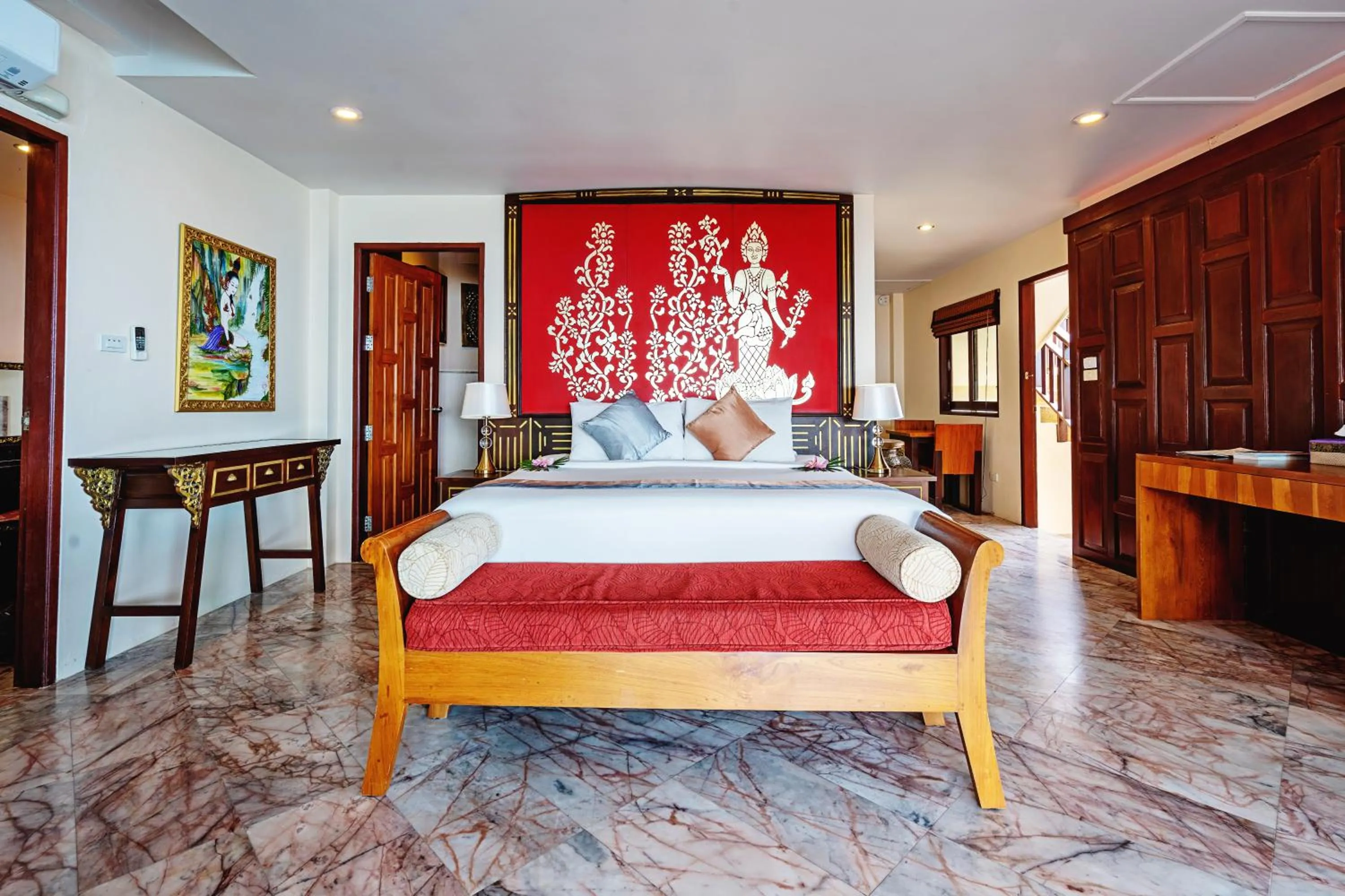 Bedroom, Bed in Sandalwood Luxury Villa Resort