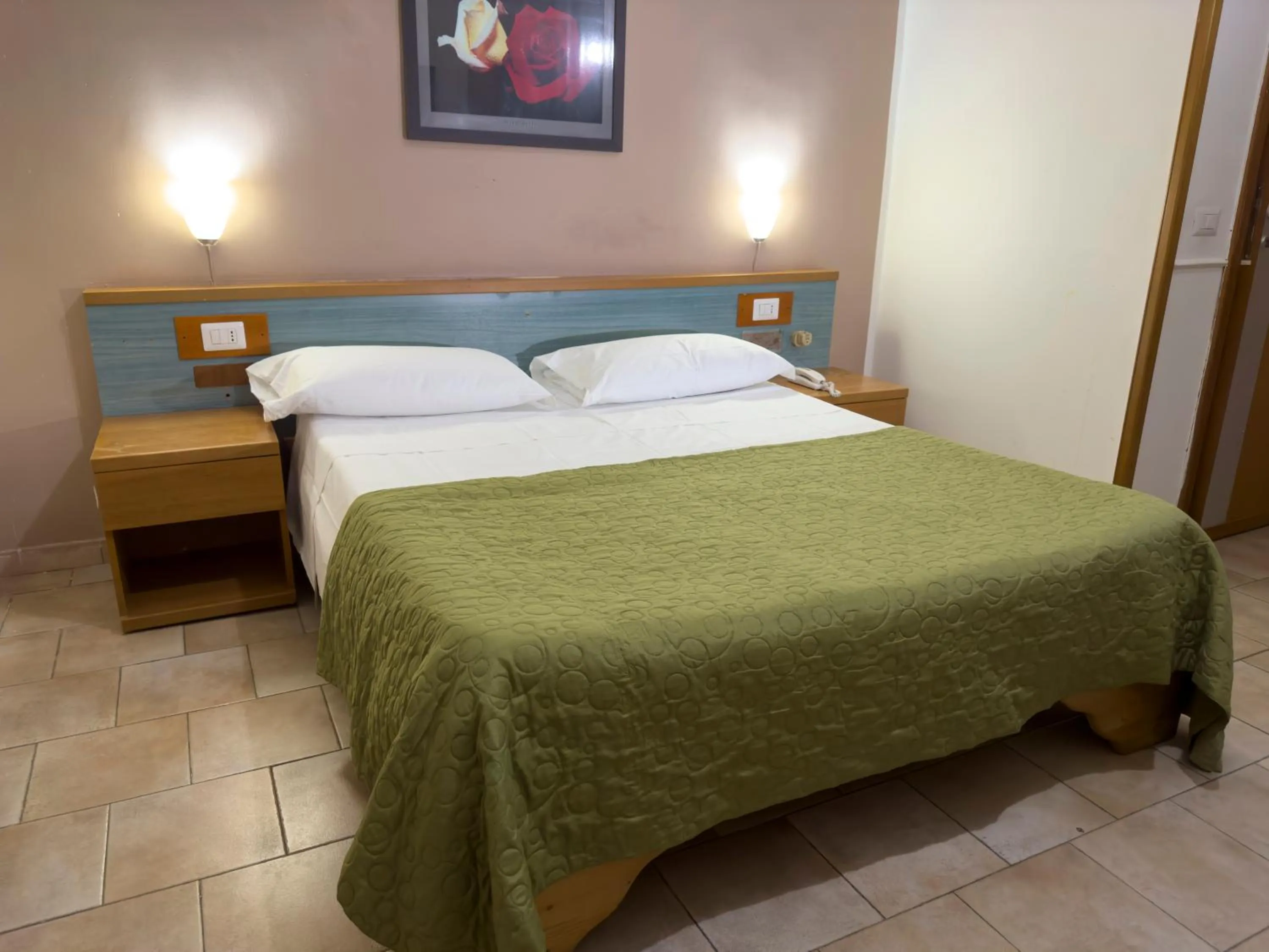 Bed in Hotel Martini