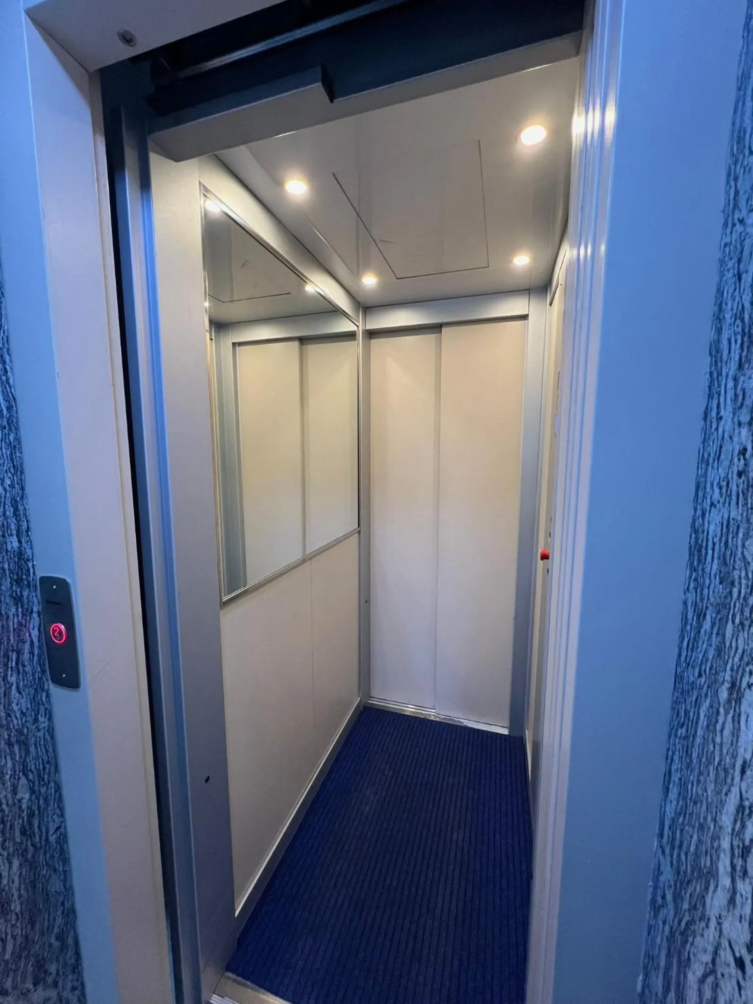 elevator in Hotel Martini