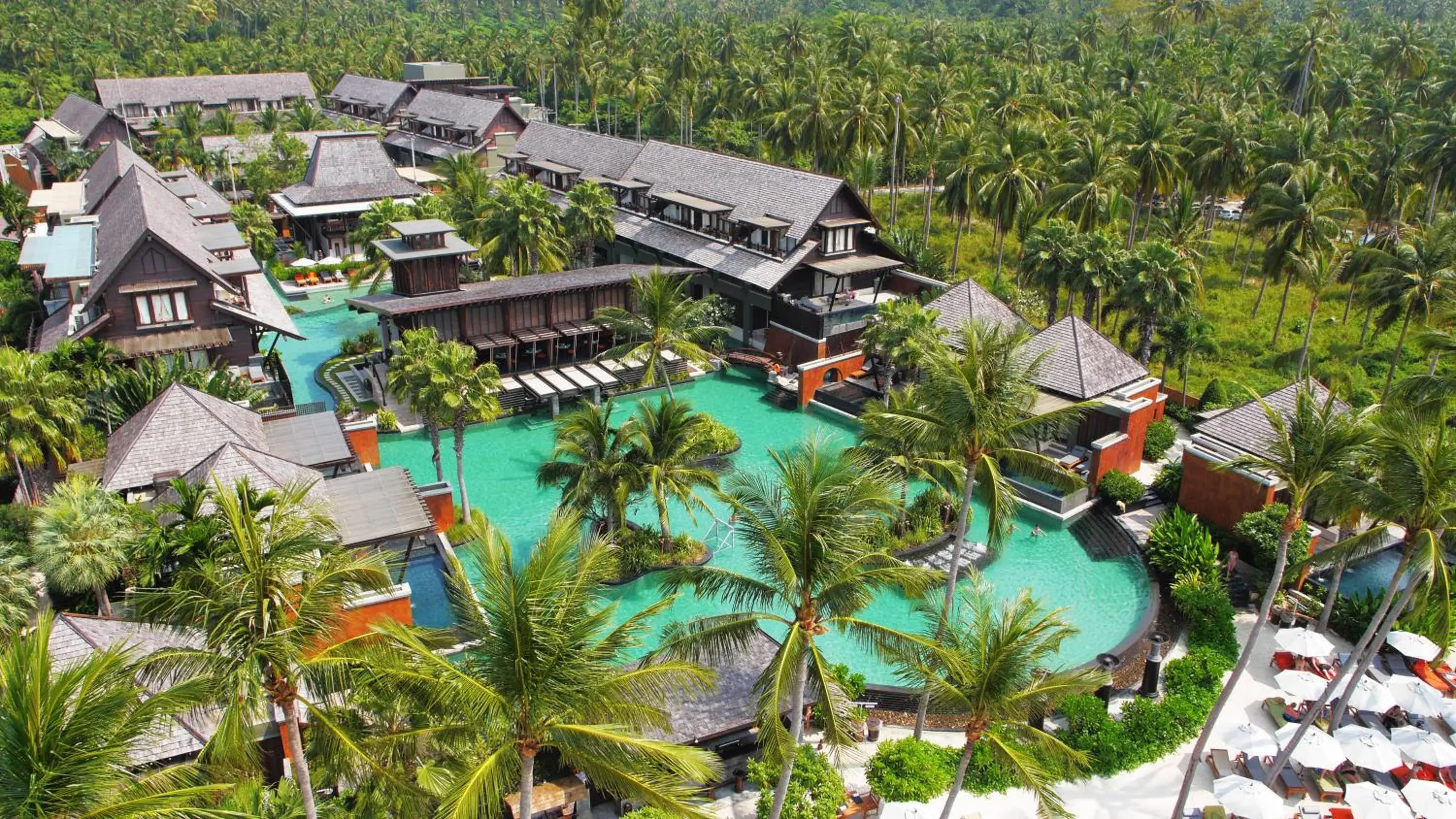 Bird's eye view in Mai Samui Beach Resort & Spa - SHA Plus Bird's eye view in Mai Samui Beach Resort & Spa - SHA Plus