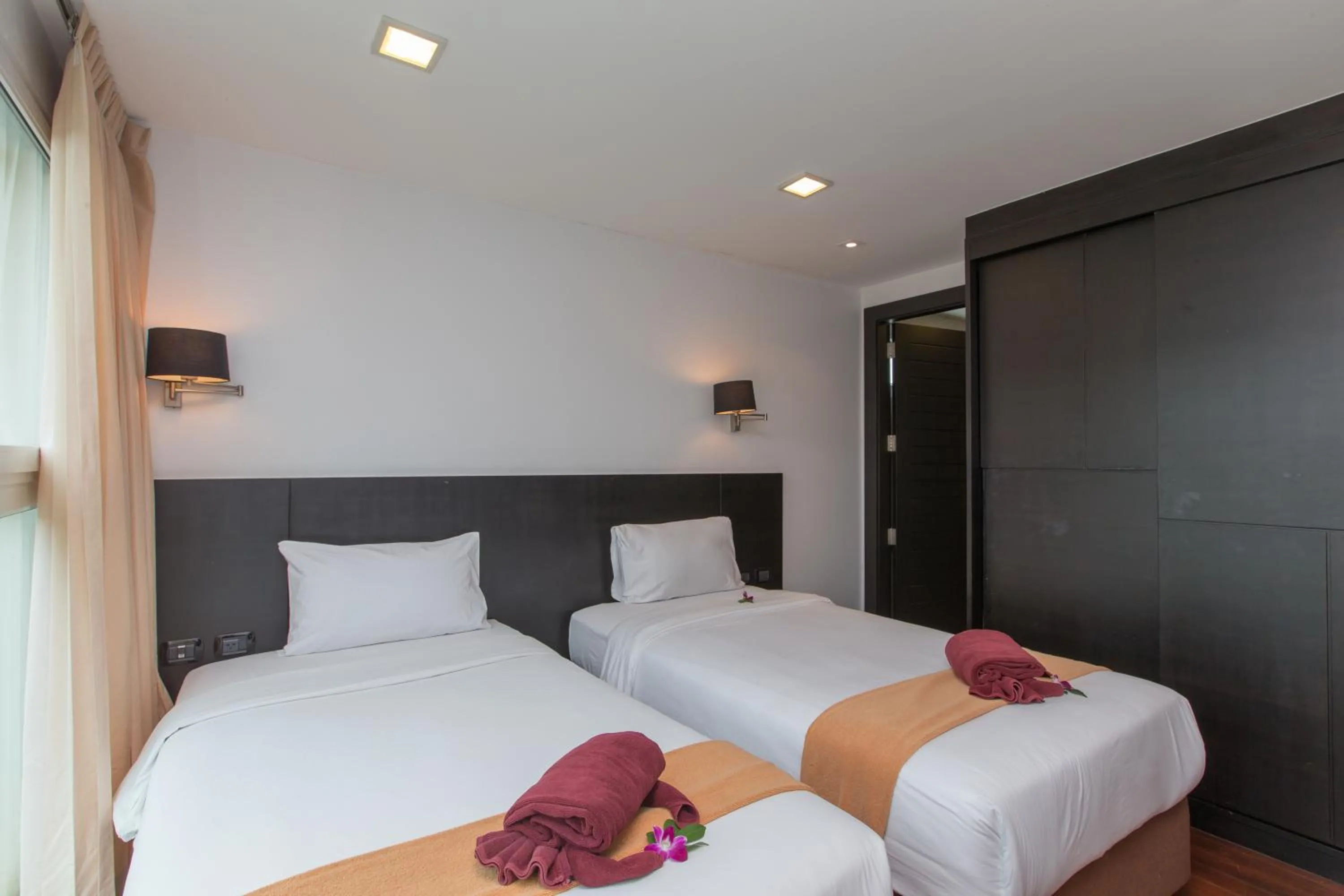 Bedroom, Bed in The Palms, Kamala Beach - SHA Extra Plus