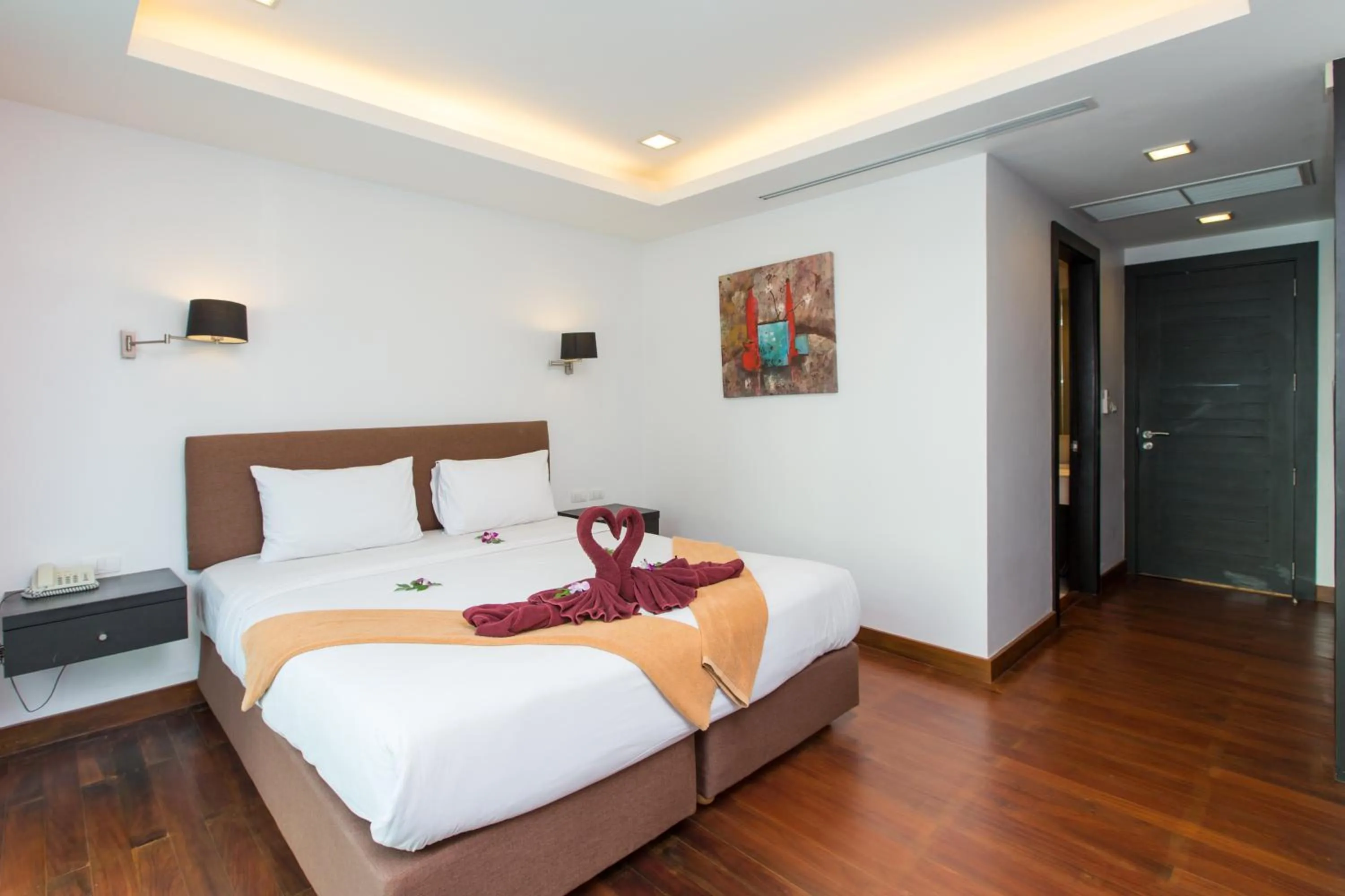 Bedroom, Bed in The Palms, Kamala Beach - SHA Extra Plus