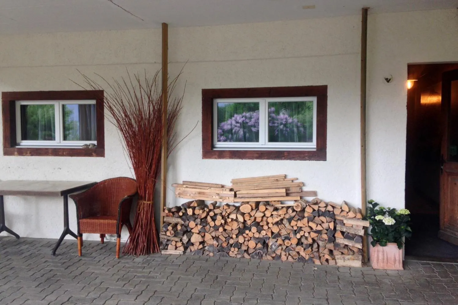 Facade/entrance in Landhus Almens