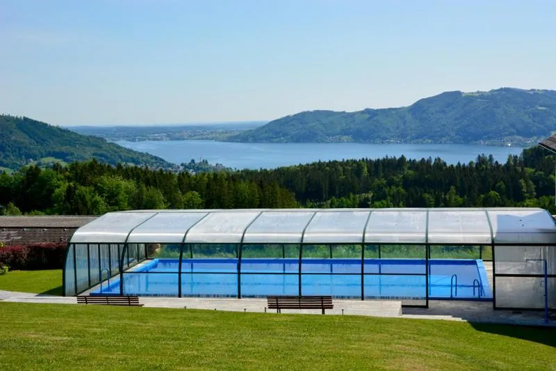 Pool view in Ferienhotel Hofer superior