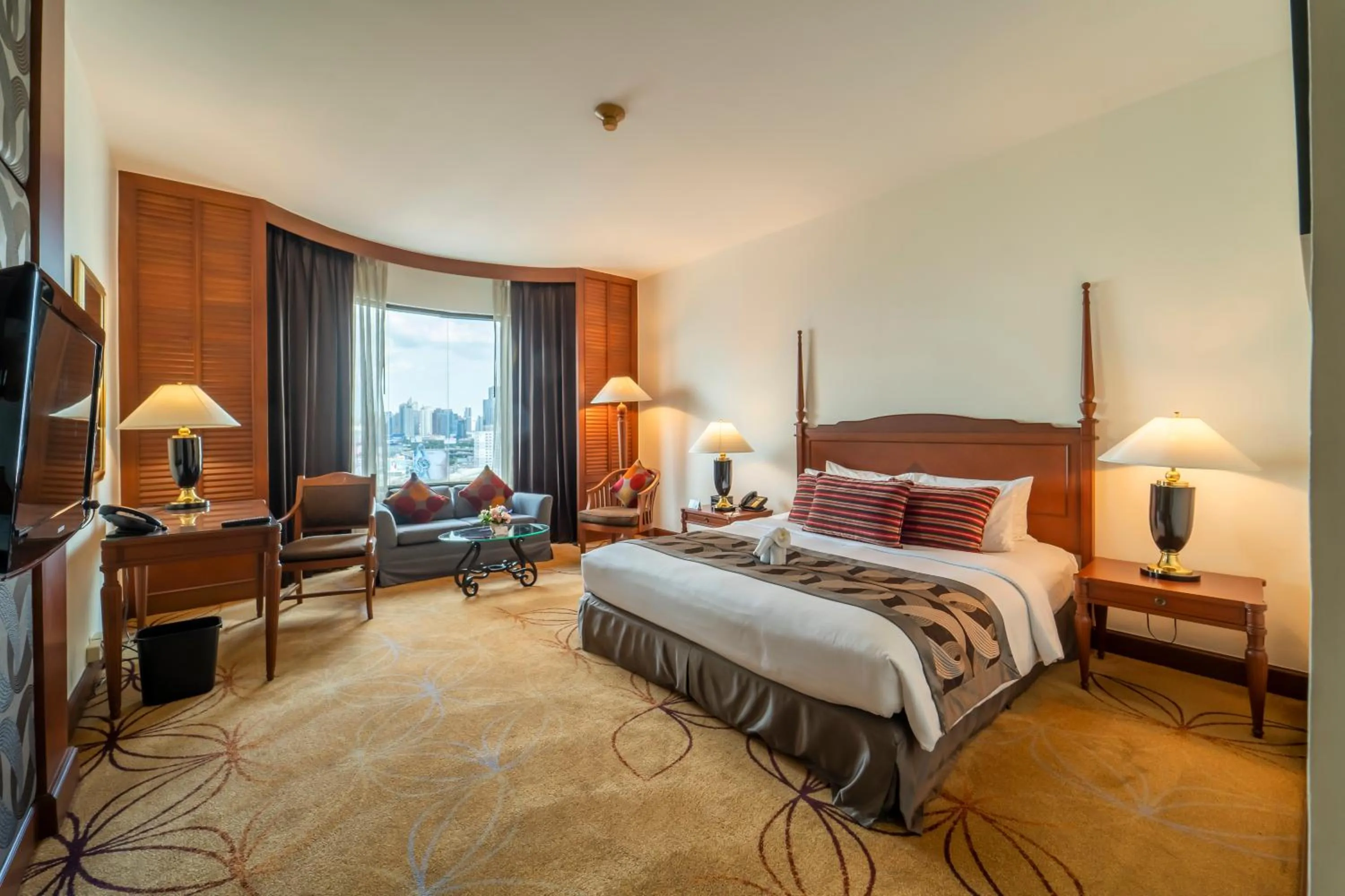 View (from property/room), Bed in Century Park Hotel