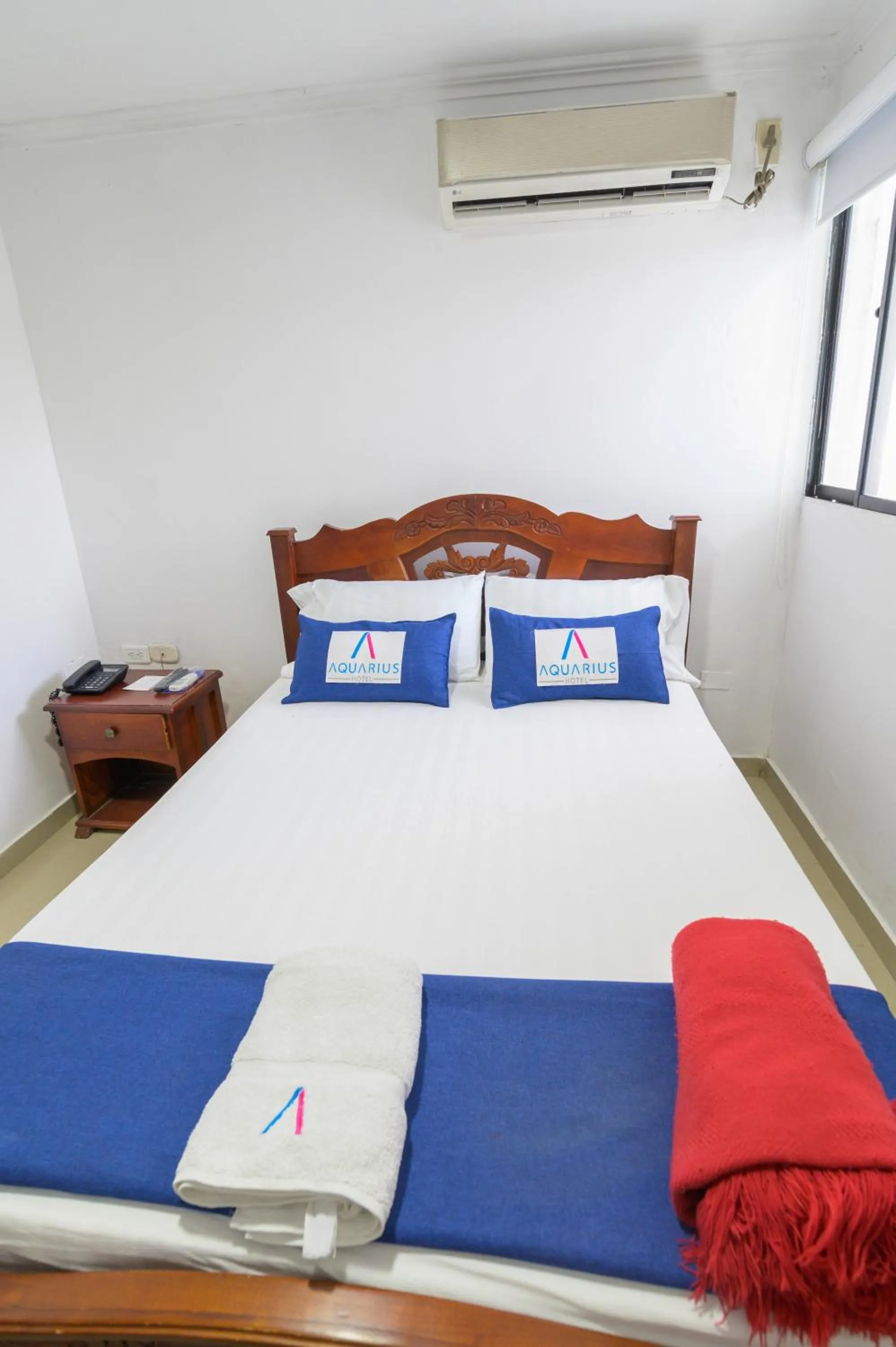 Bed in Hotel Aquarius