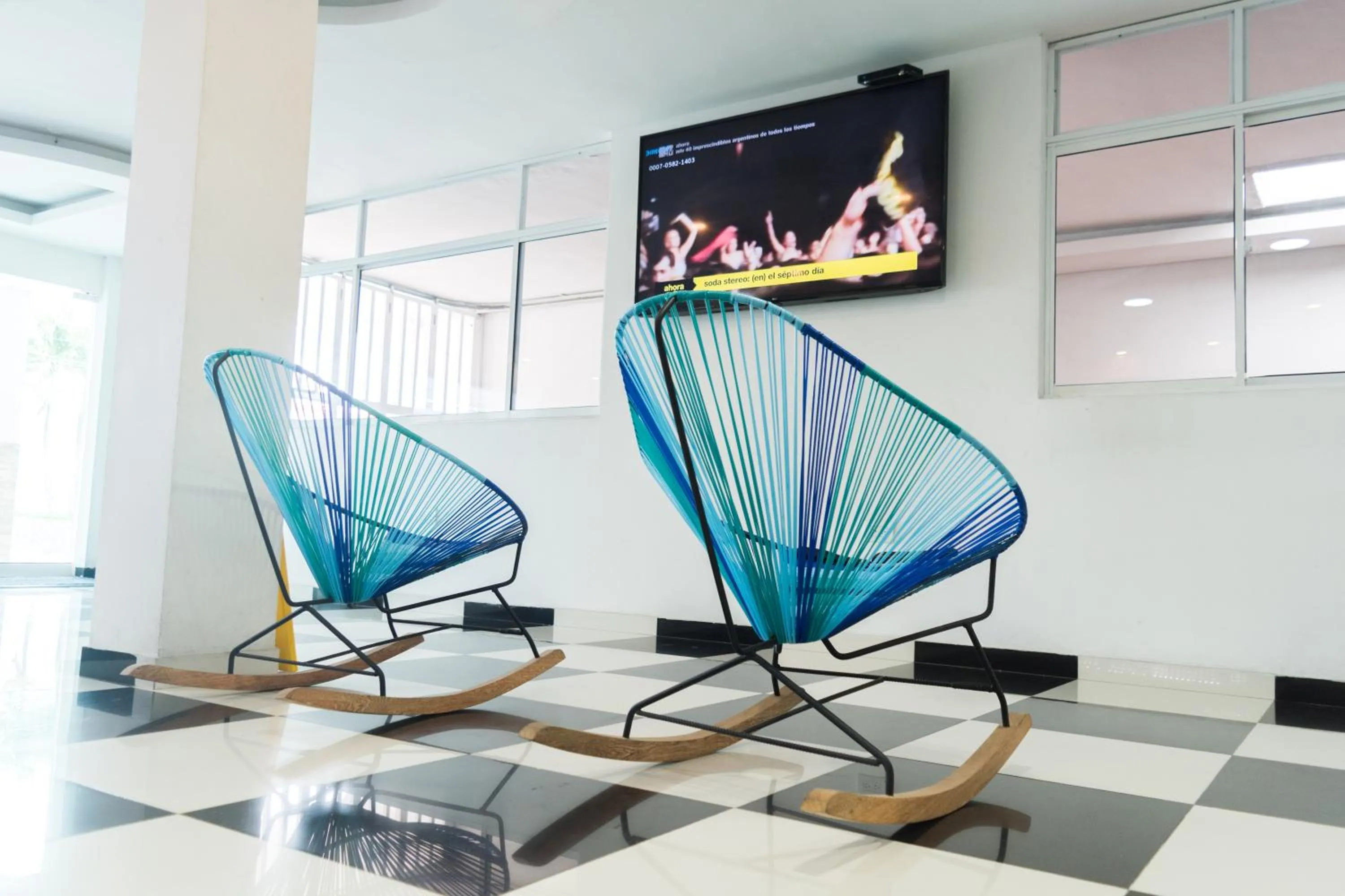 Seating area in Hotel Aquarius