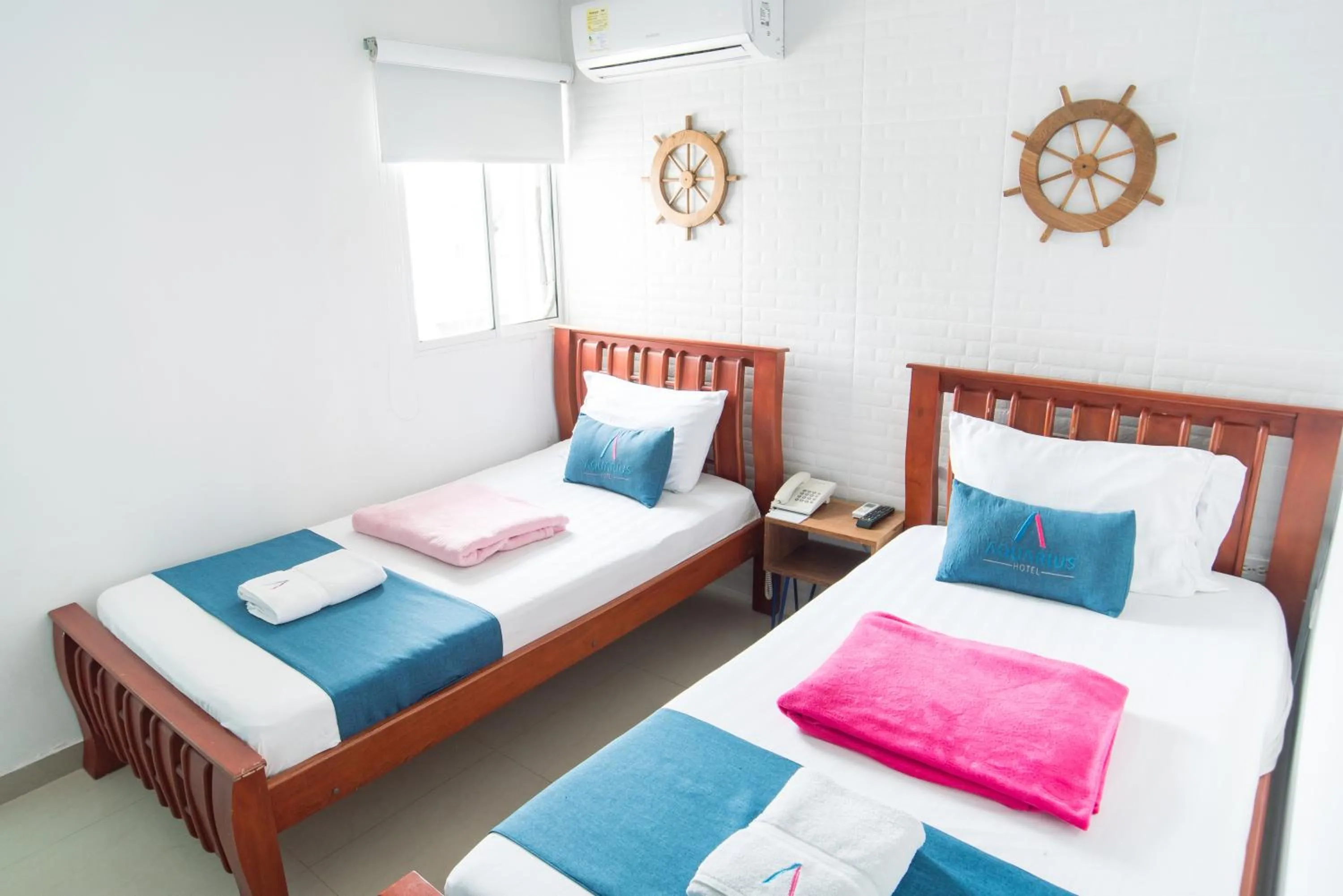 Bed in Hotel Aquarius