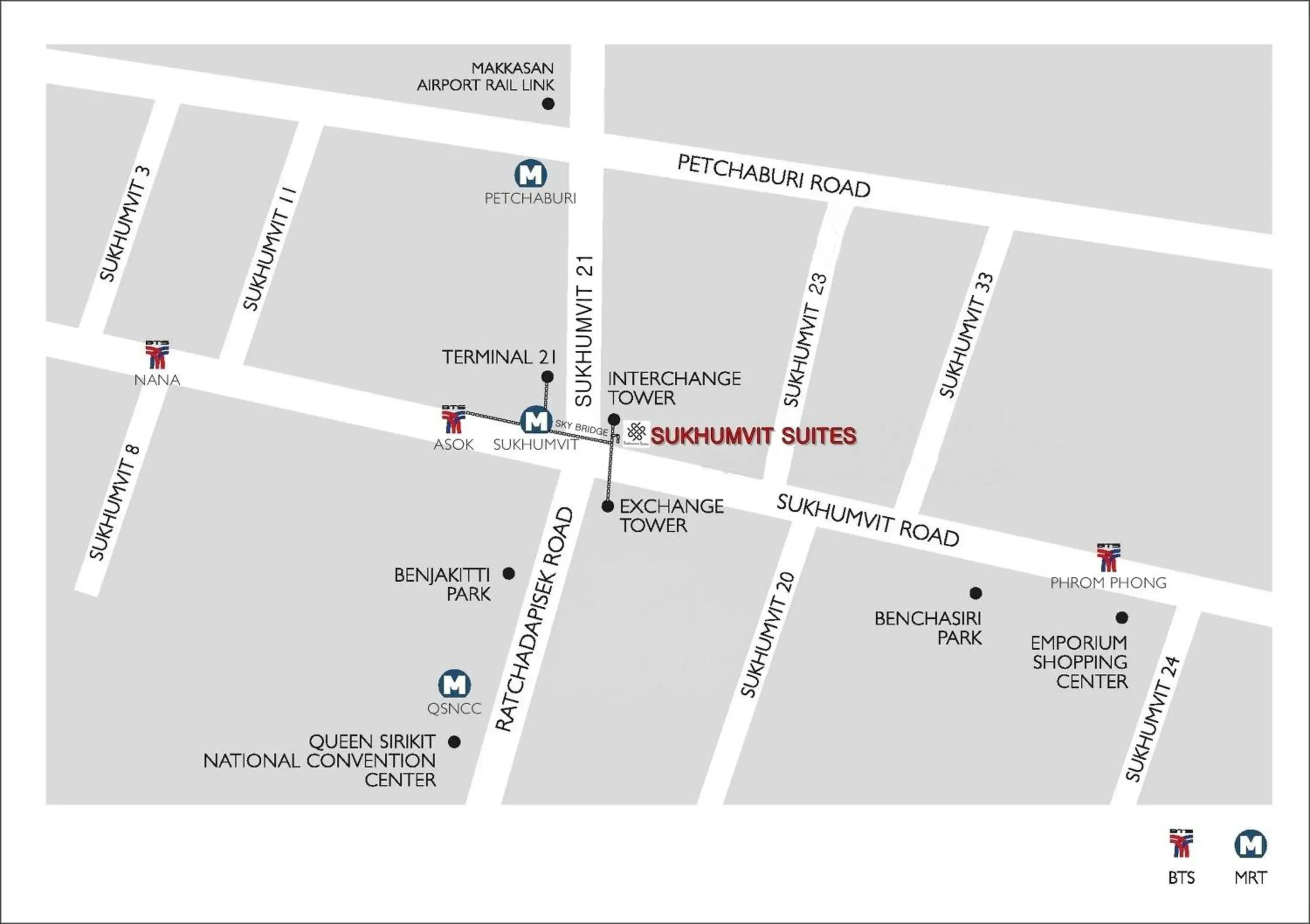 Bird's eye view in Sukhumvit Suites Hotel Bird's eye view in Sukhumvit Suites Hotel