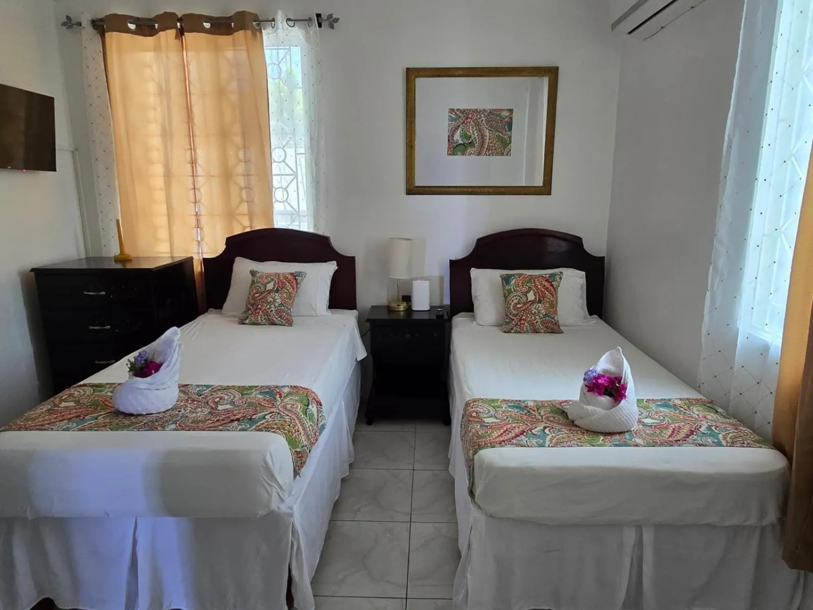Bed in Paradise Palms Jamaica Vacation Rental