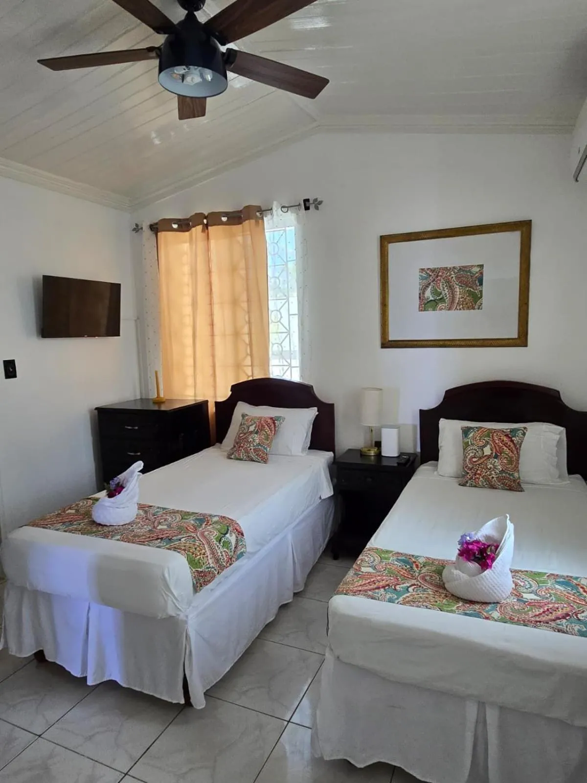 Bed in Paradise Palms Jamaica Vacation Rental