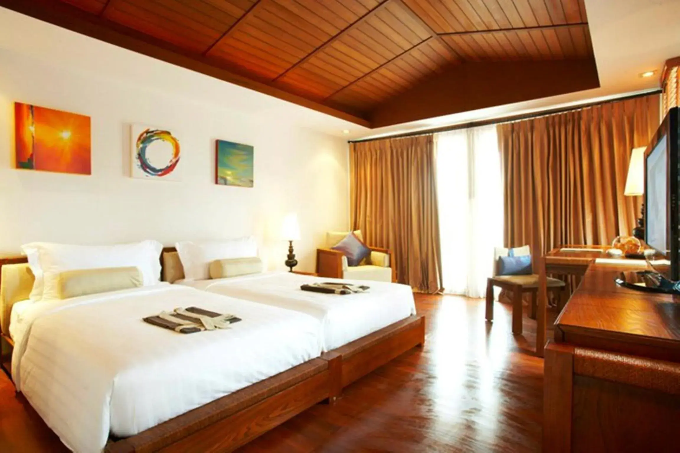 Bed in The Sarann Koh Samui, Suites & Villas Bed in The Sarann Koh Samui, Suites & Villas