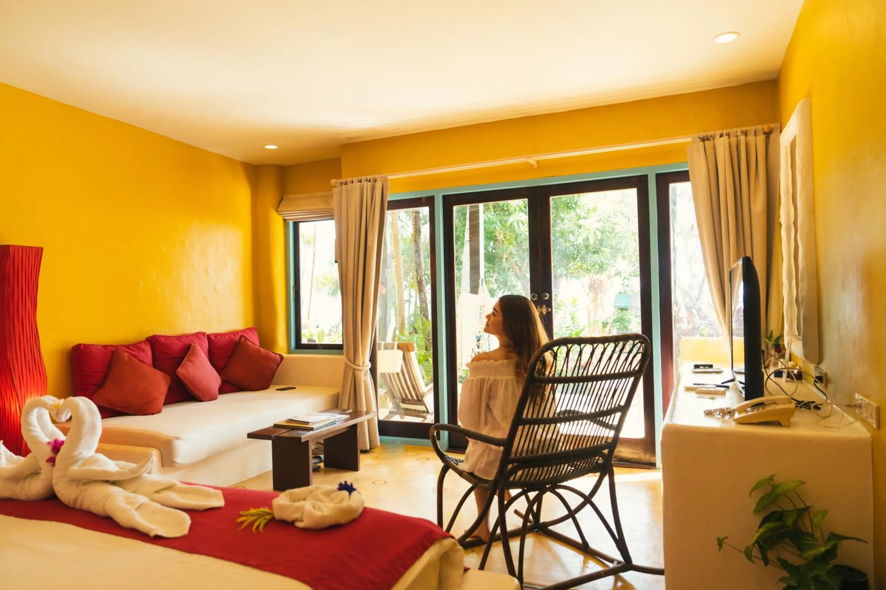 View (from property/room), Bed in Vacation Village Phra Nang Lanta - SHA Extra Plus