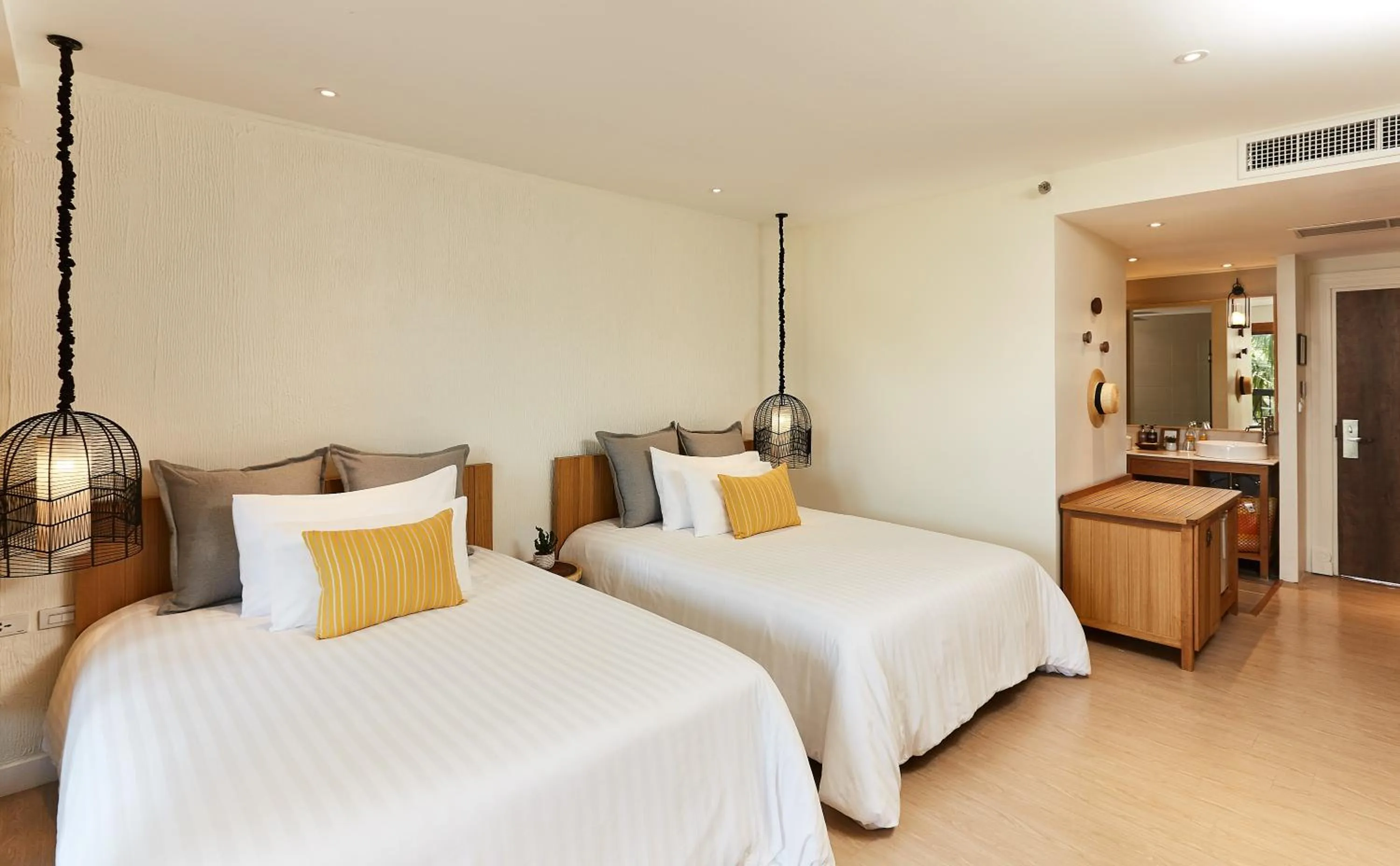 Bathroom, Bed in Bandara Spa Resort & Pool Villas, Samui