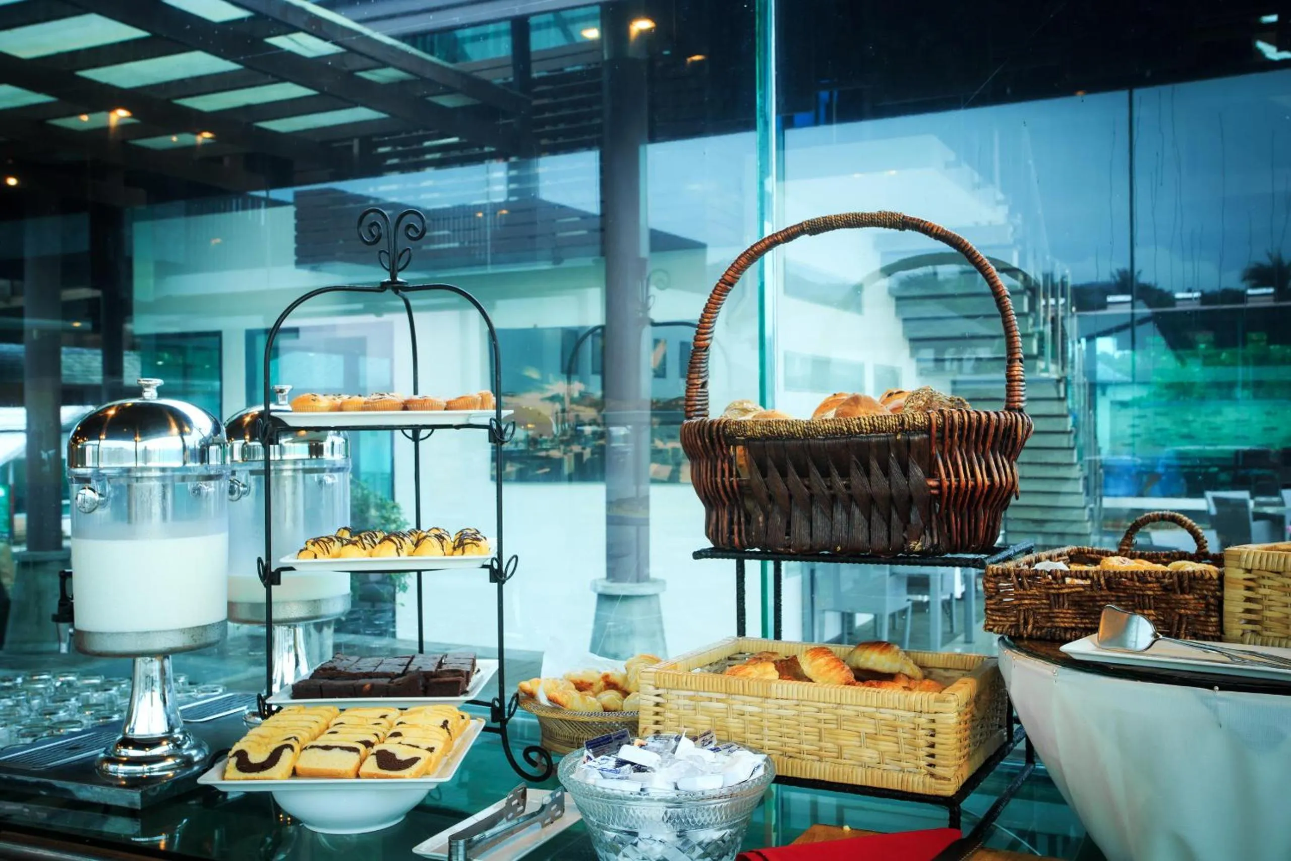 American breakfast in Samui Resotel Beach Resort