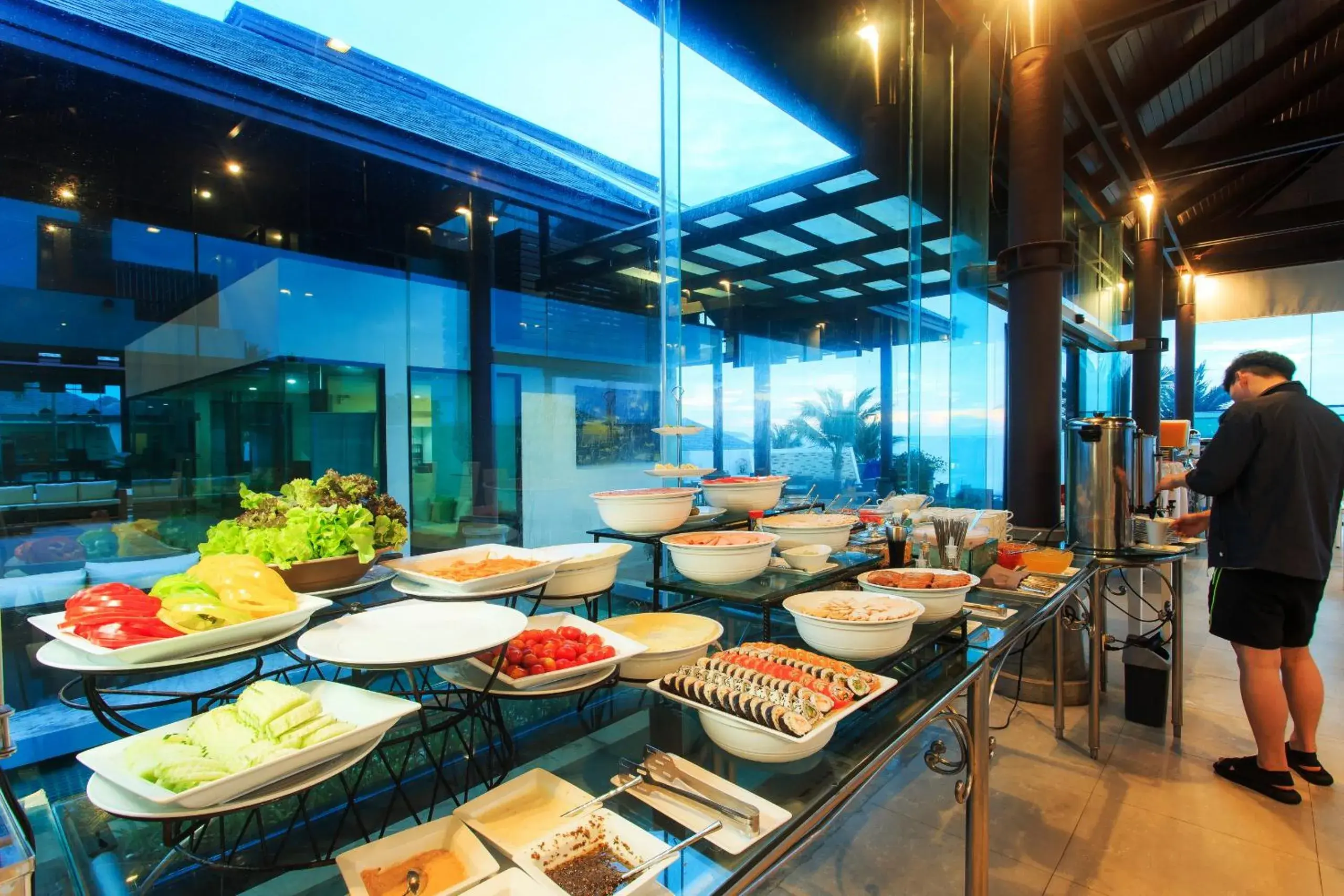 American breakfast in Samui Resotel Beach Resort American breakfast in Samui Resotel Beach Resort