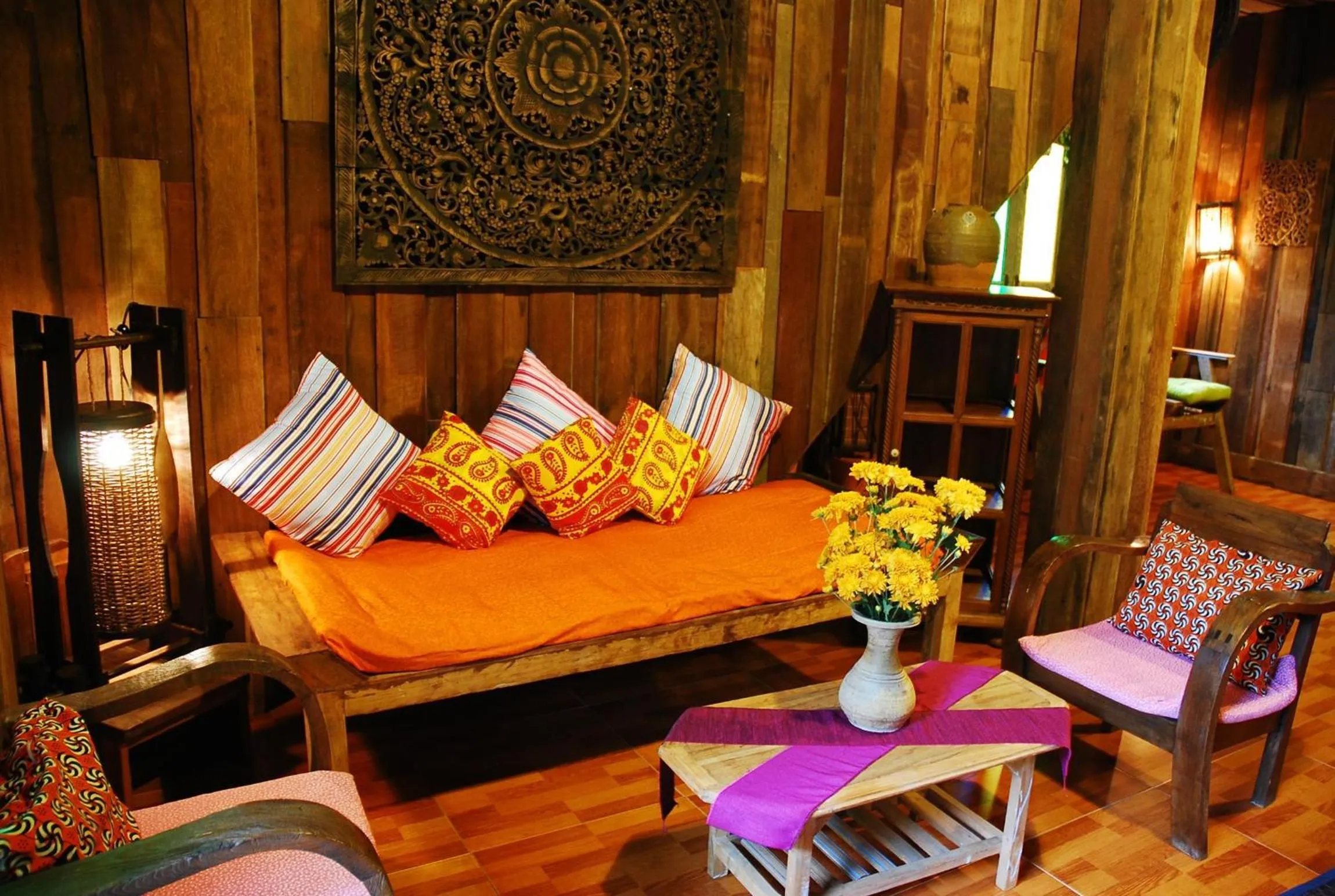 Seating area in Varinda Resort