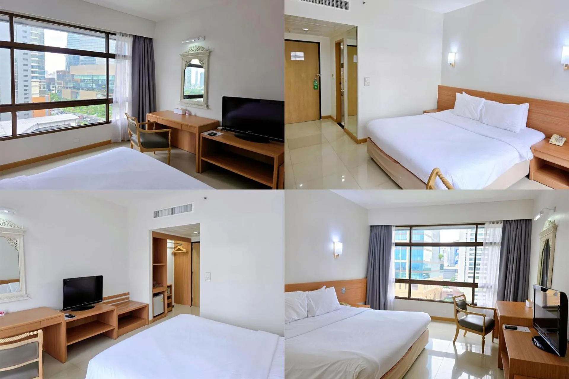 Bed in Pinnacle Lumpinee Park Hotel