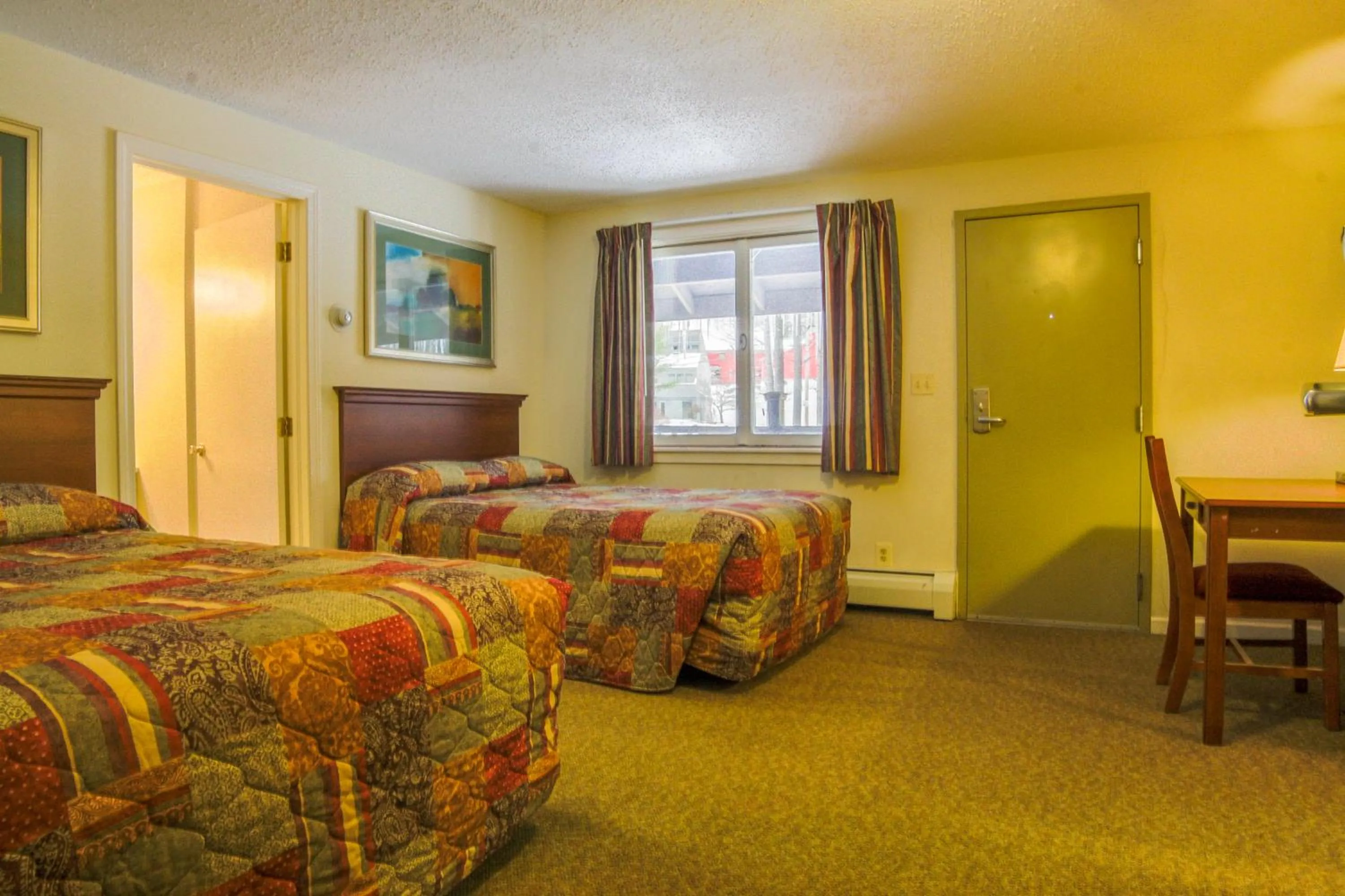 Bed in The Upper Pass Lodge