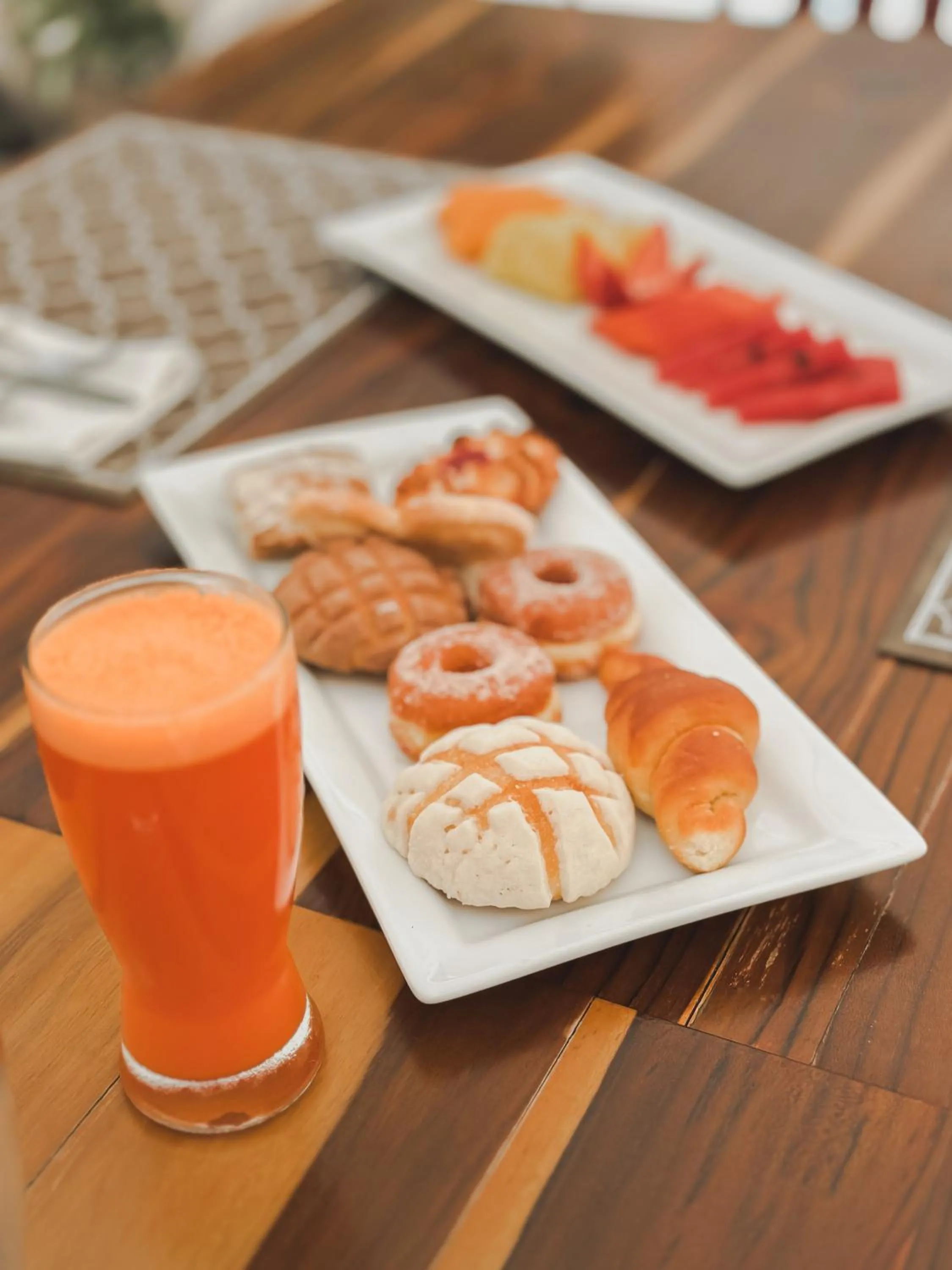 Buffet breakfast in Hotel Catedral La Paz