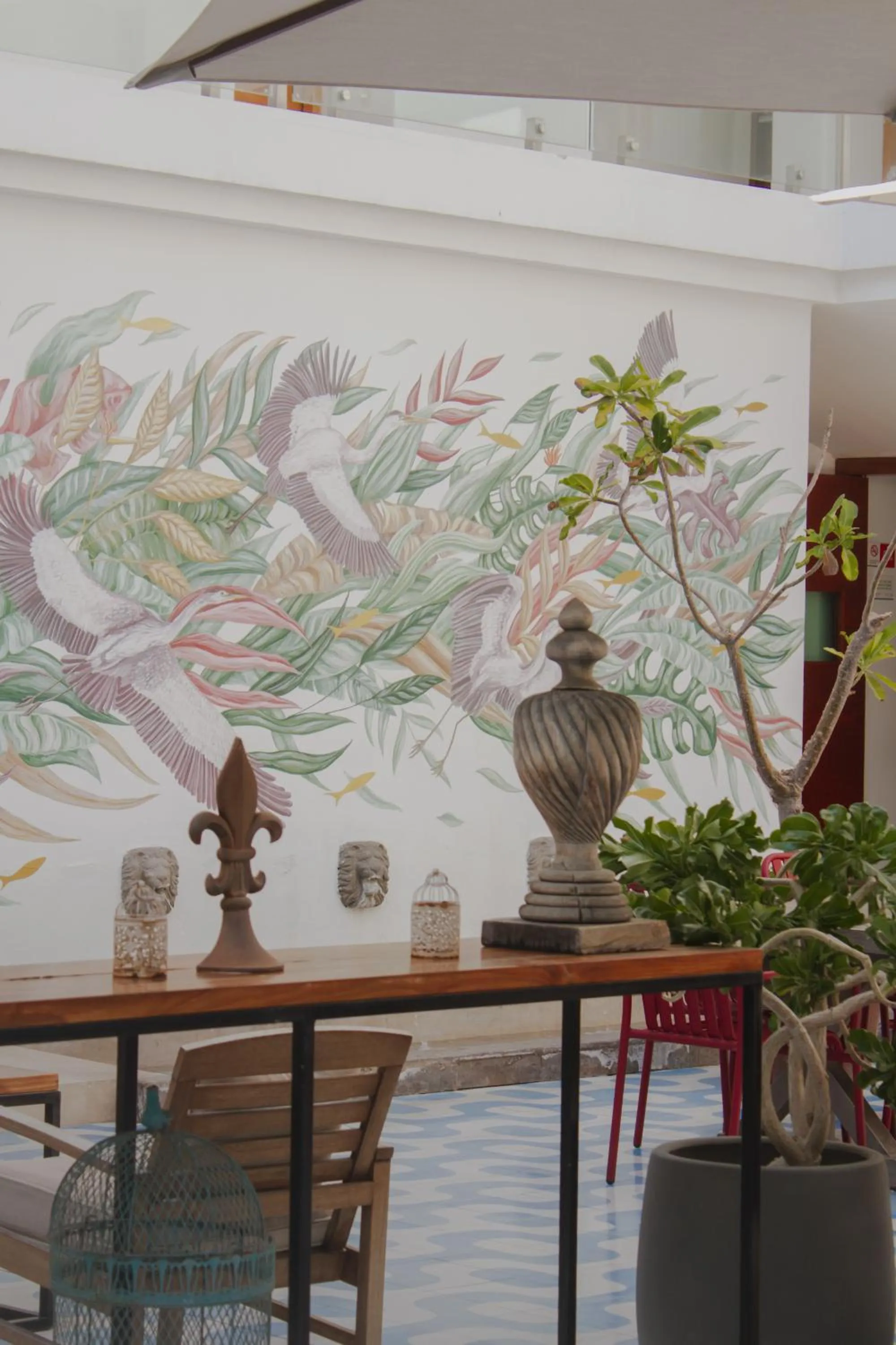 Patio in Hotel Catedral La Paz