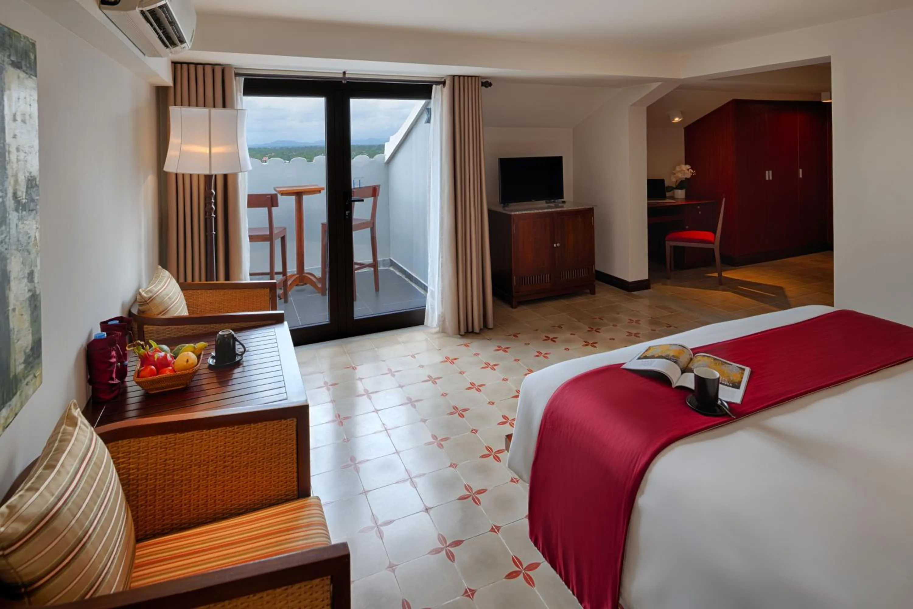 View (from property/room), Bed in RiverTown Hoi An Resort & Spa