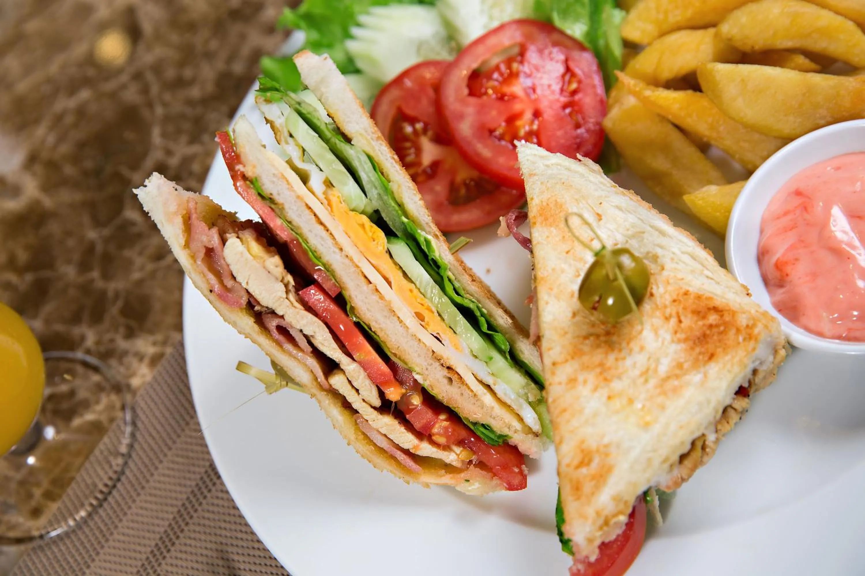 Continental breakfast in Bella Rosa Hotel & Travel