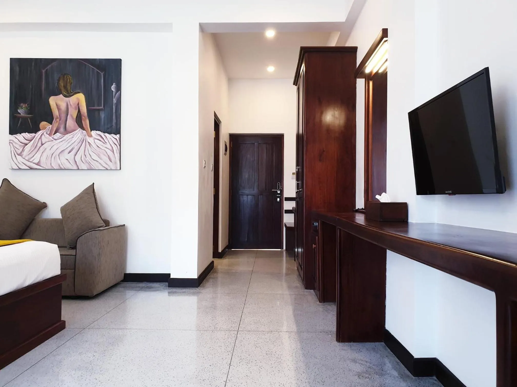 Living room in Karunakarala Ayurveda Resort