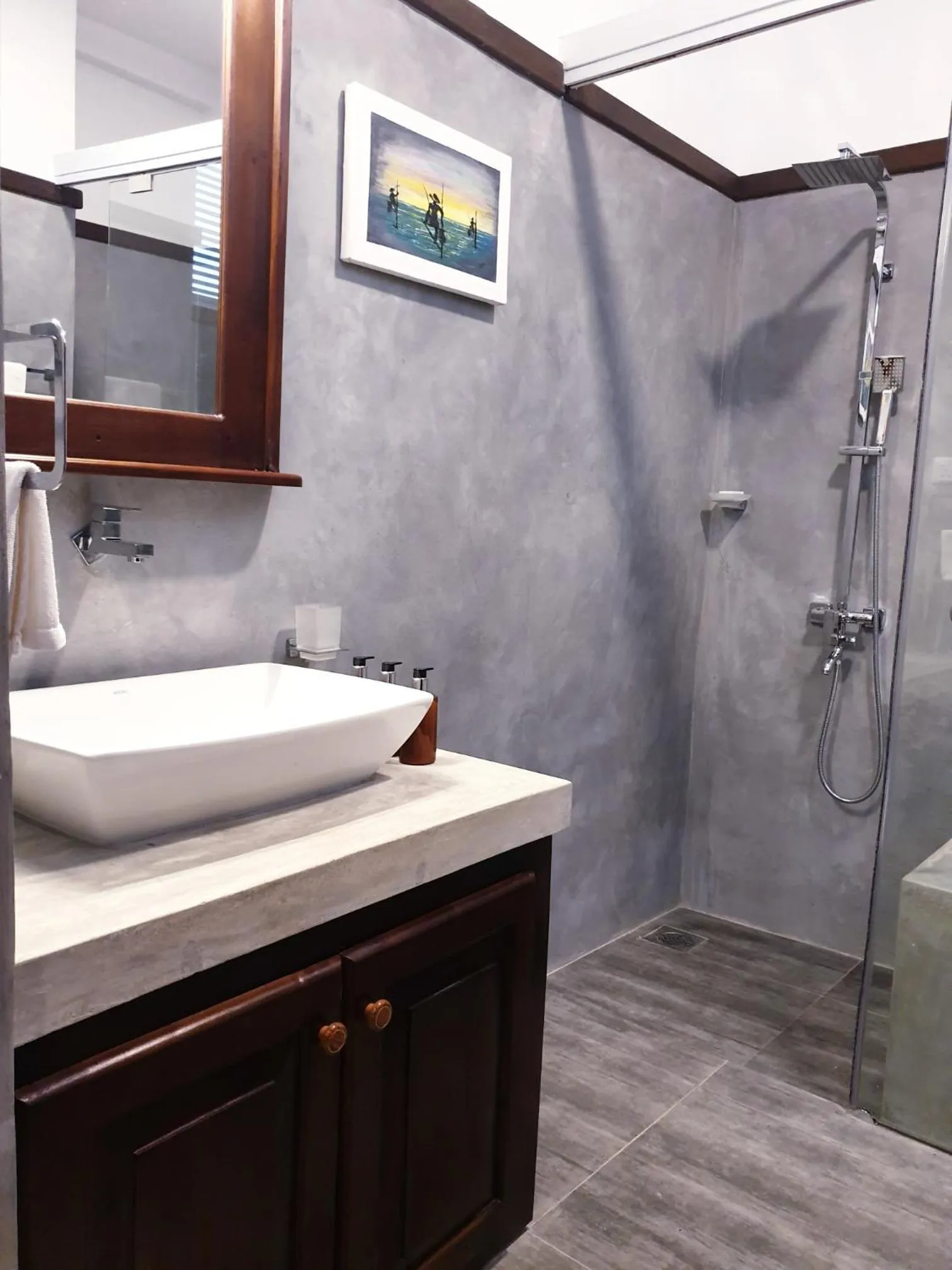 Bathroom in Karunakarala Ayurveda Resort