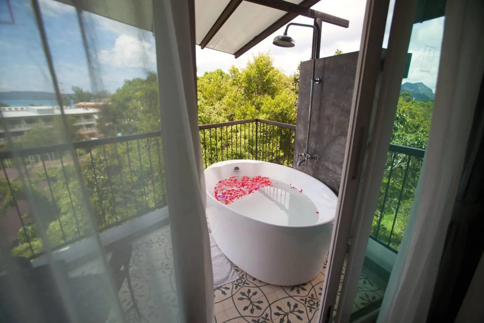 Balcony/Terrace in Red Ginger Chic Resort