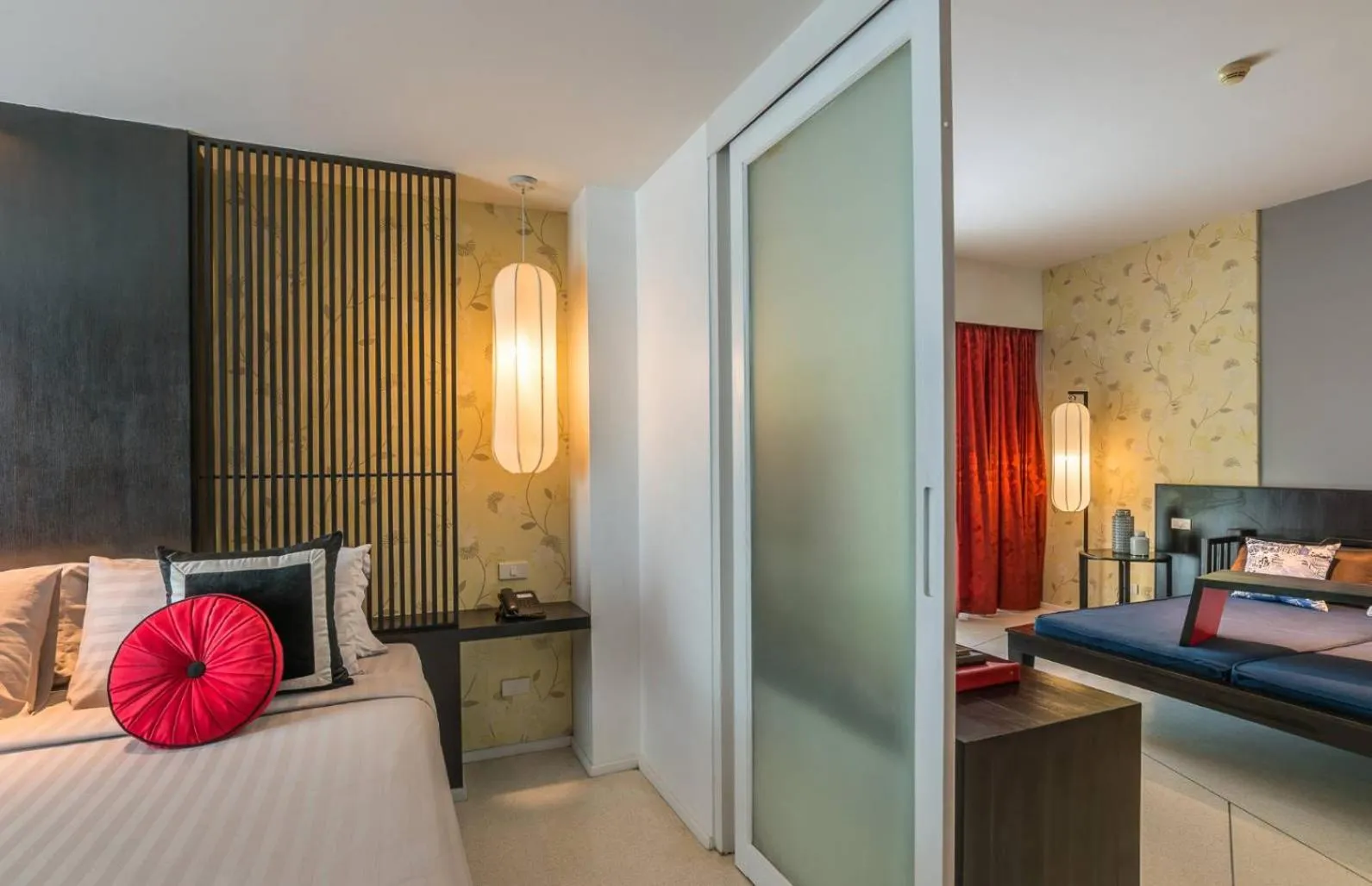 Bedroom, Bed in Red Ginger Chic Resort