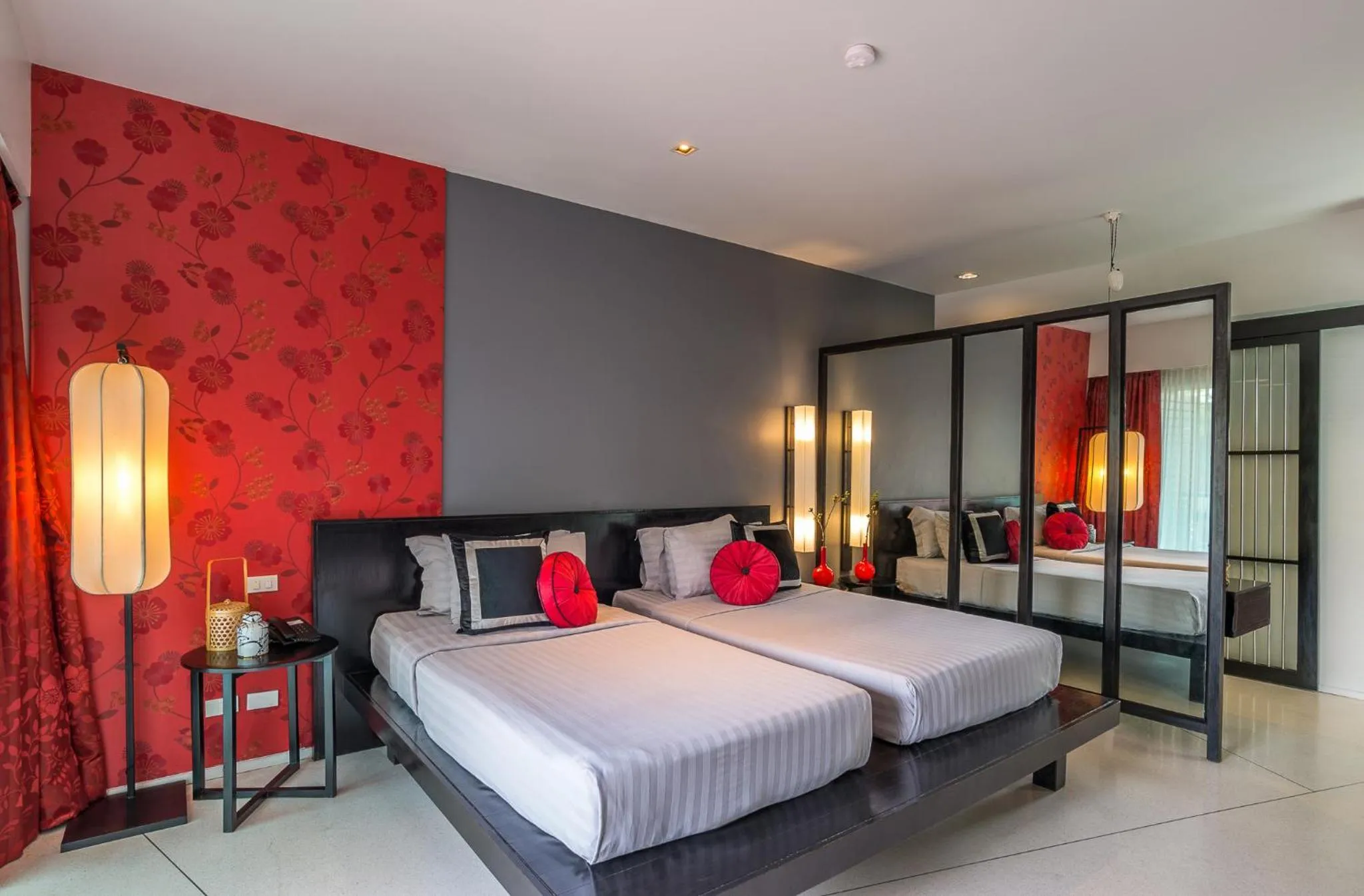 Bedroom, Bed in Red Ginger Chic Resort