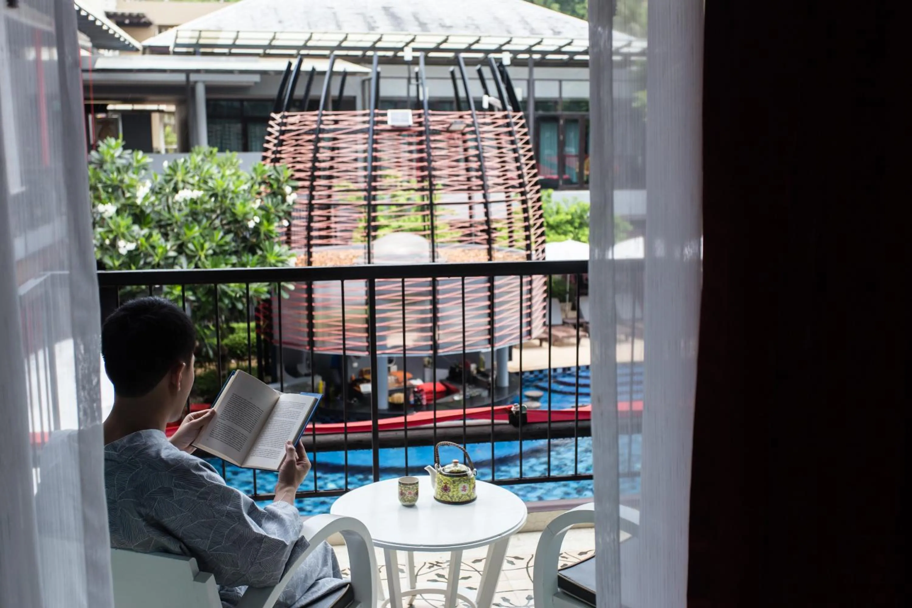 Balcony/Terrace in Red Ginger Chic Resort