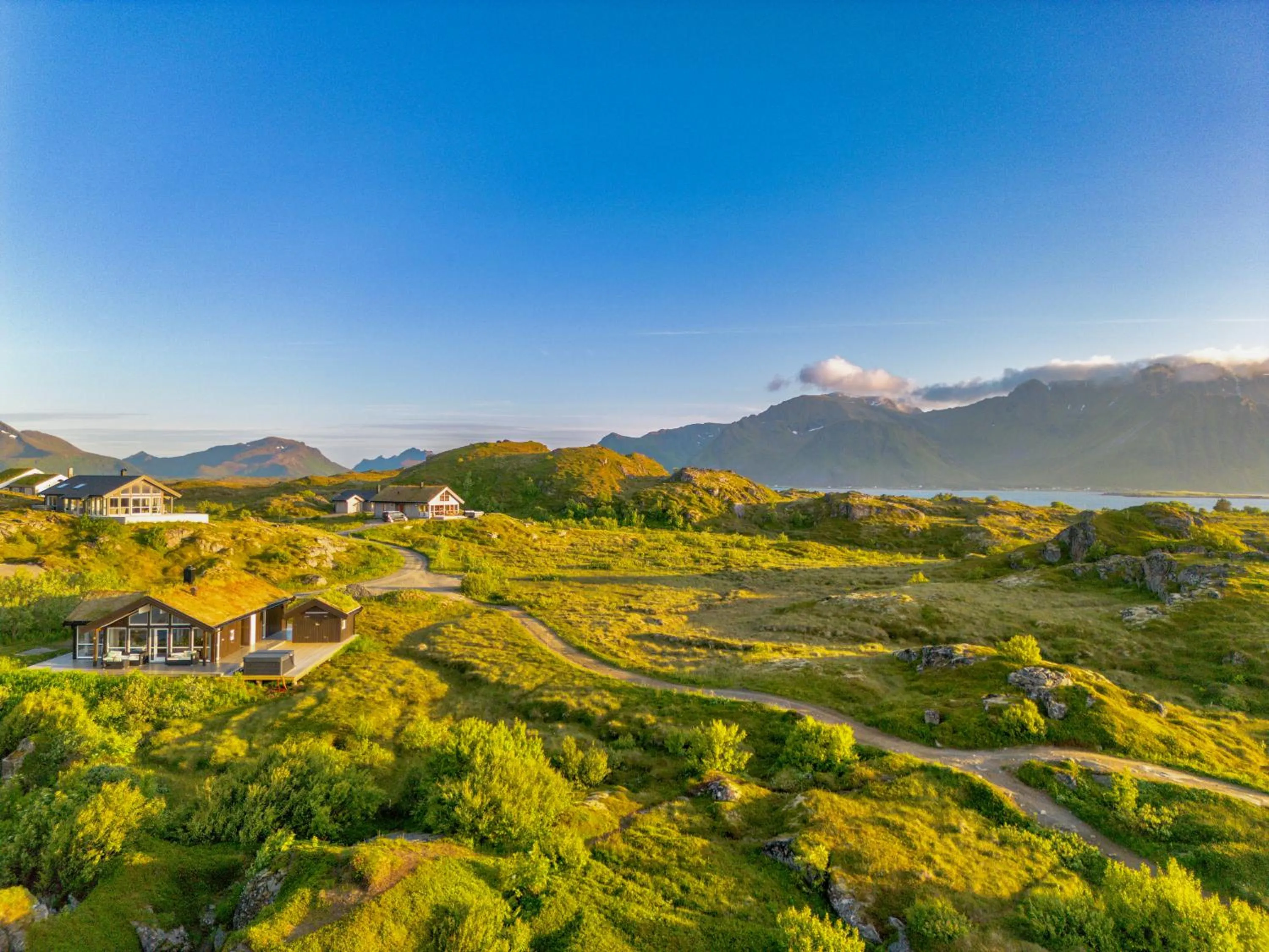 Hot Tub in Lofoten Links Lodges