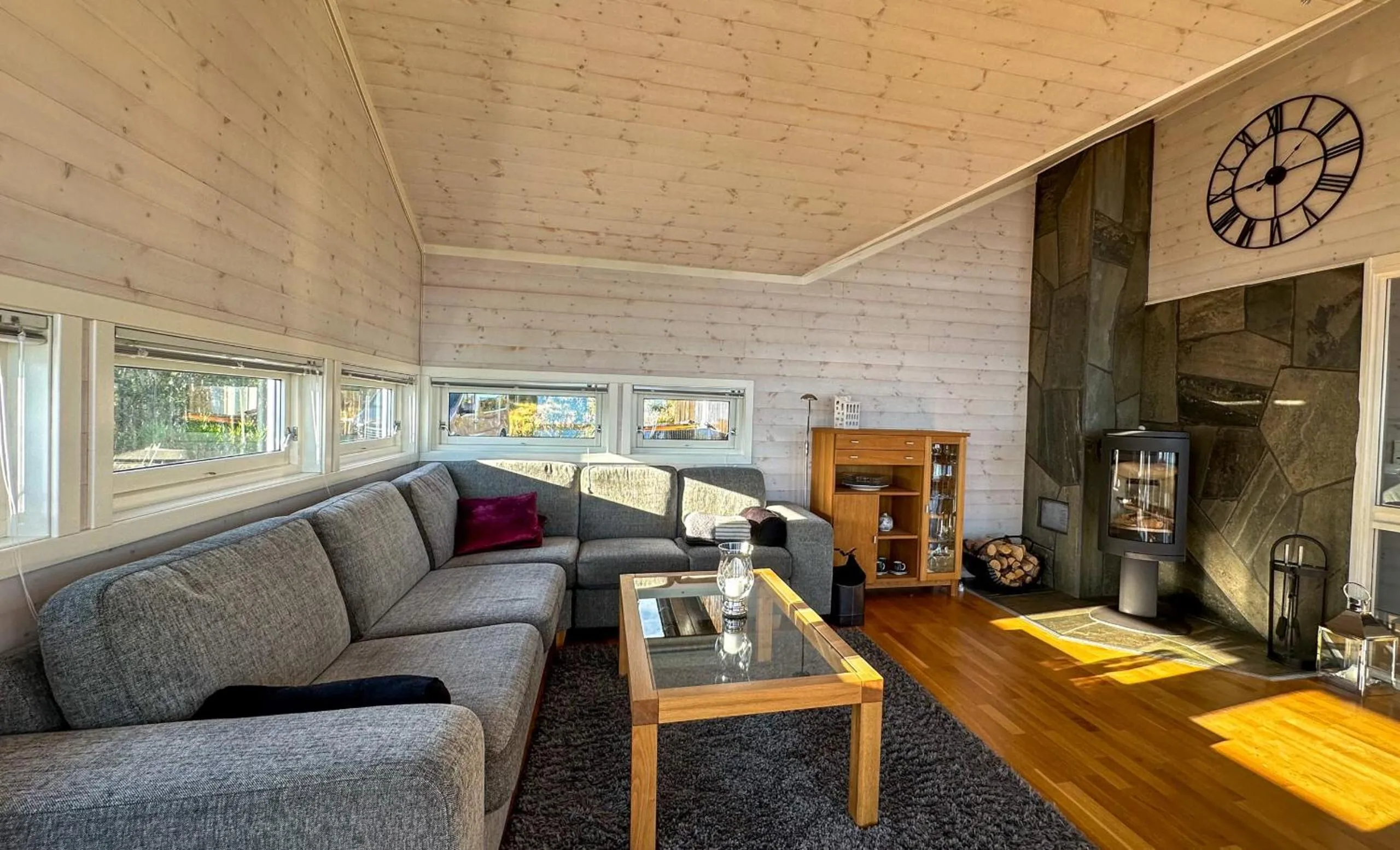 Living room in Lofoten Links Lodges