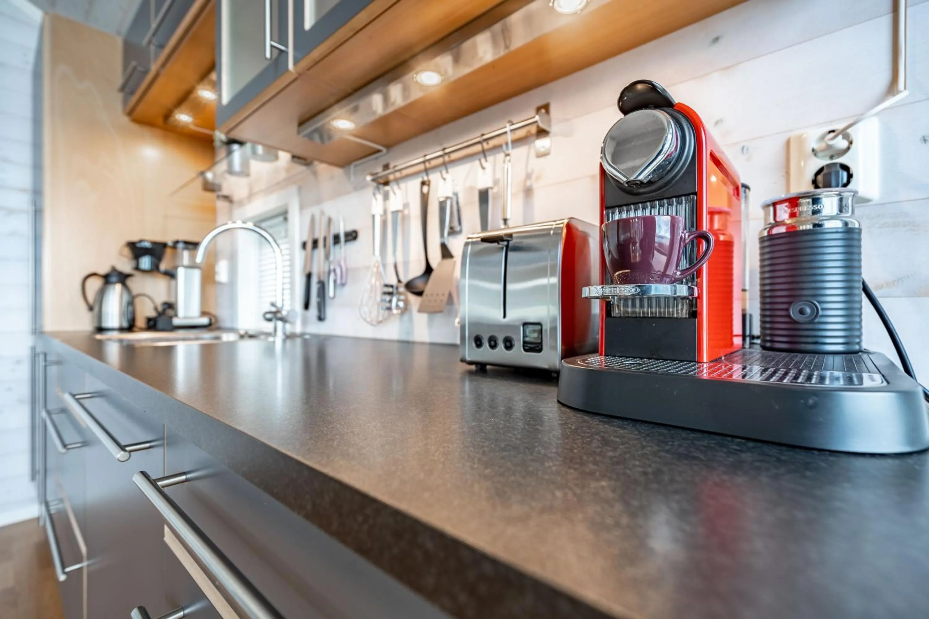 Coffee/tea facilities in Lofoten Links Lodges