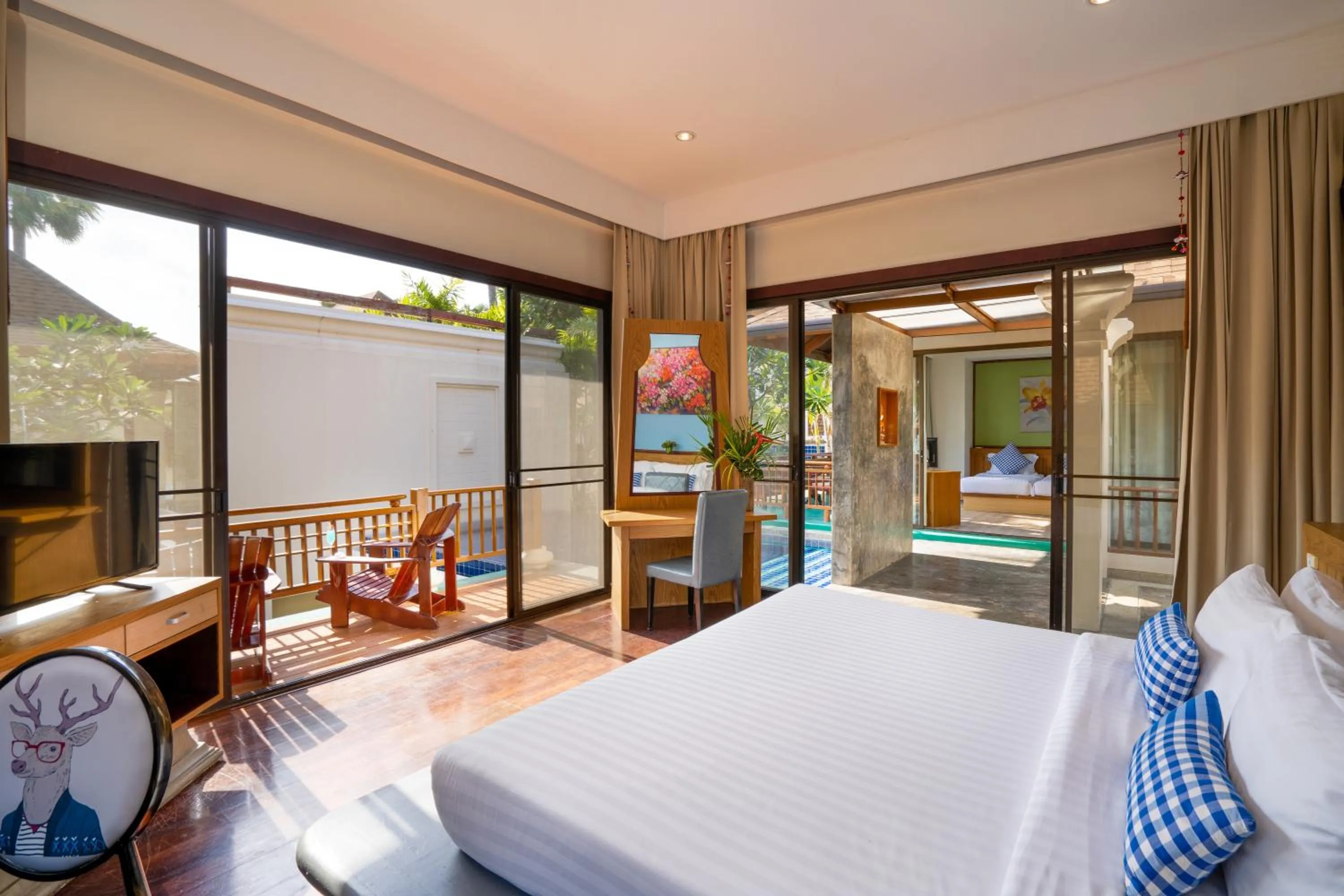 Bedroom, Bed in The Briza Beach Resort, Samui - SHA Plus