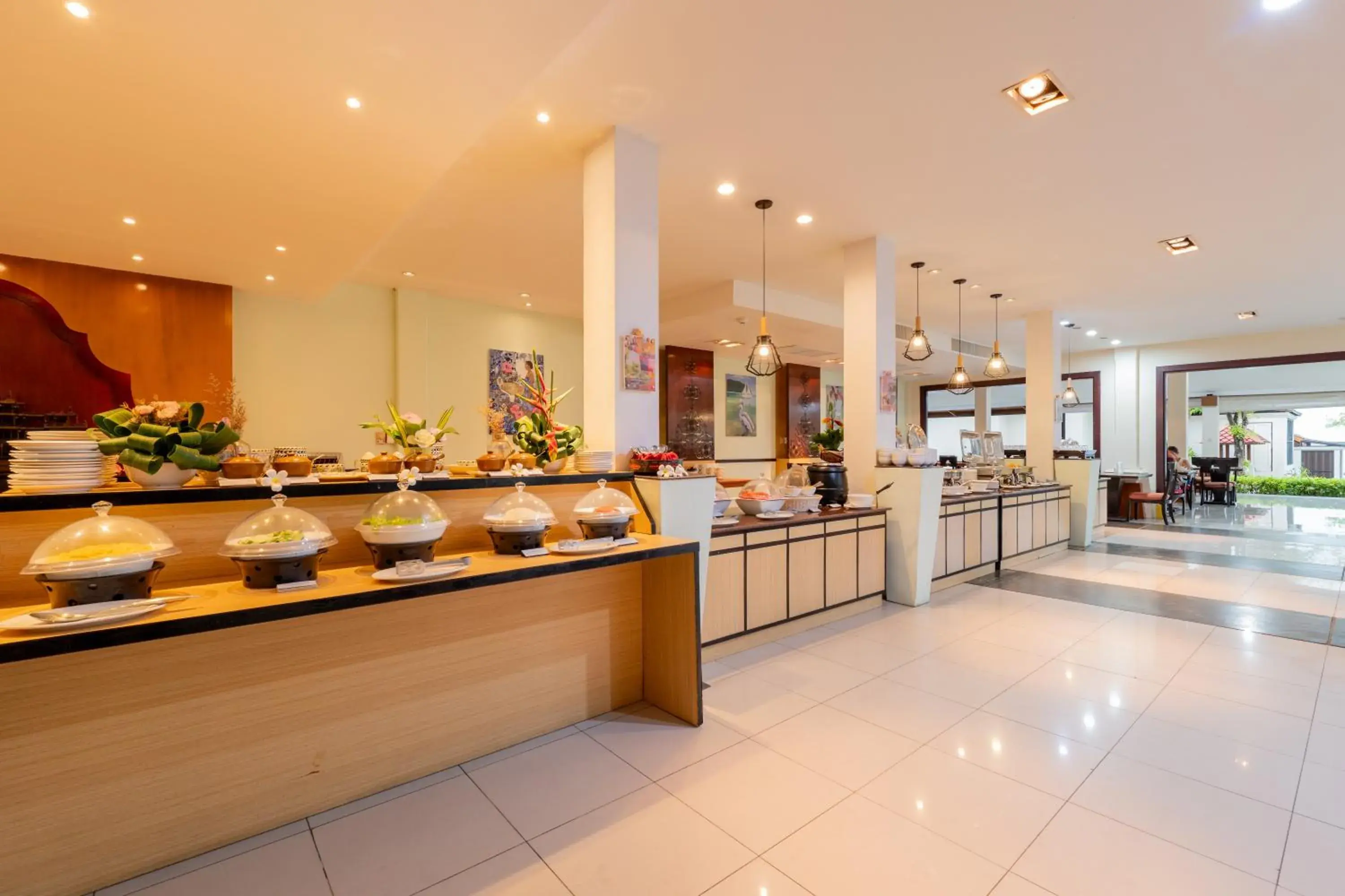 Buffet breakfast in The Briza Beach Resort, Samui - SHA Plus Buffet breakfast in The Briza Beach Resort, Samui - SHA Plus