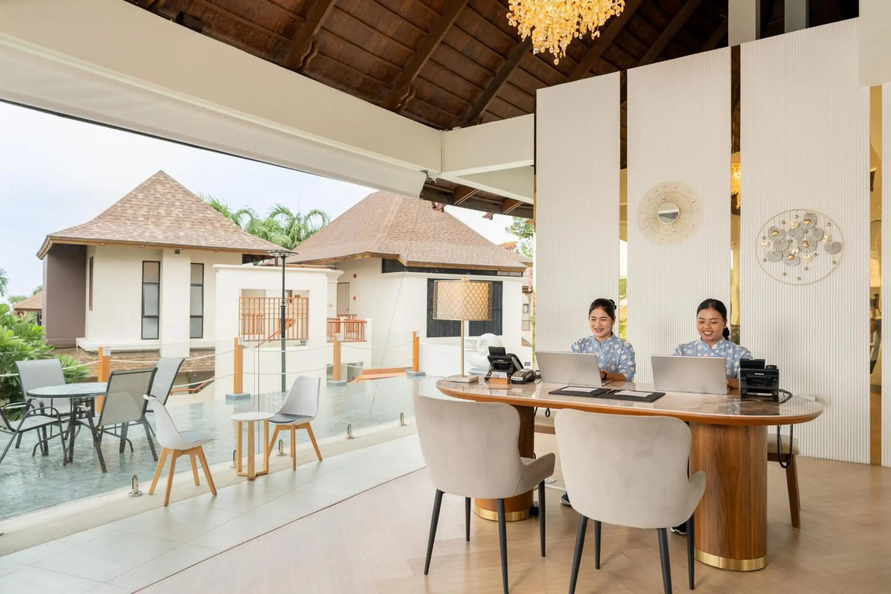 Lobby or reception in The Briza Beach Resort, Samui - SHA Plus Lobby or reception in The Briza Beach Resort, Samui - SHA Plus
