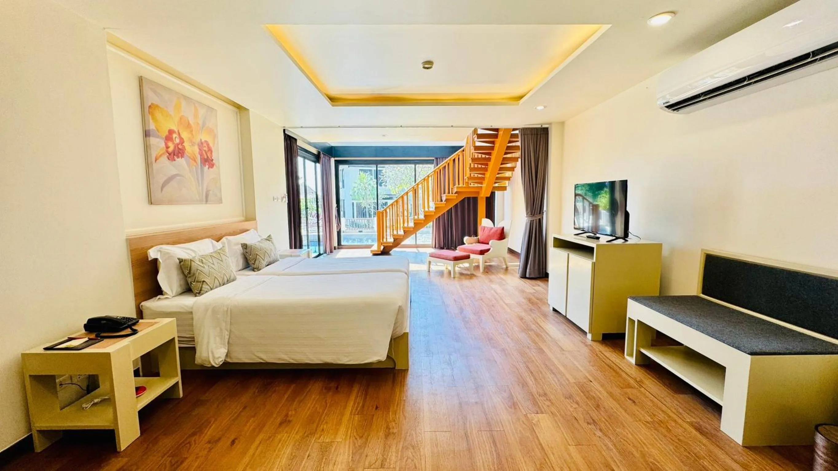 Bedroom, Bed in The Briza Beach Resort, Samui - SHA Plus