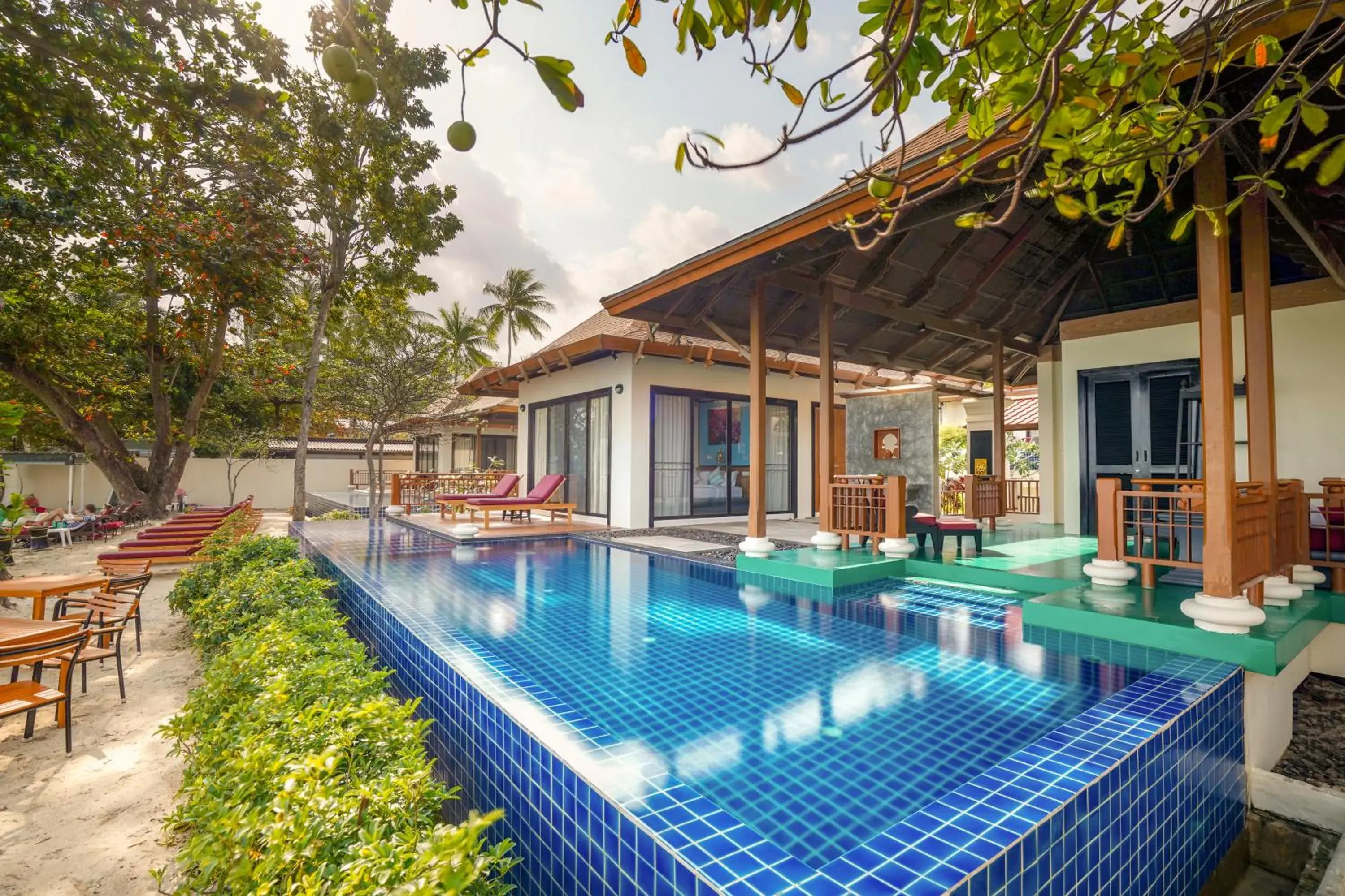 Pool view in The Briza Beach Resort, Samui - SHA Plus Pool view in The Briza Beach Resort, Samui - SHA Plus