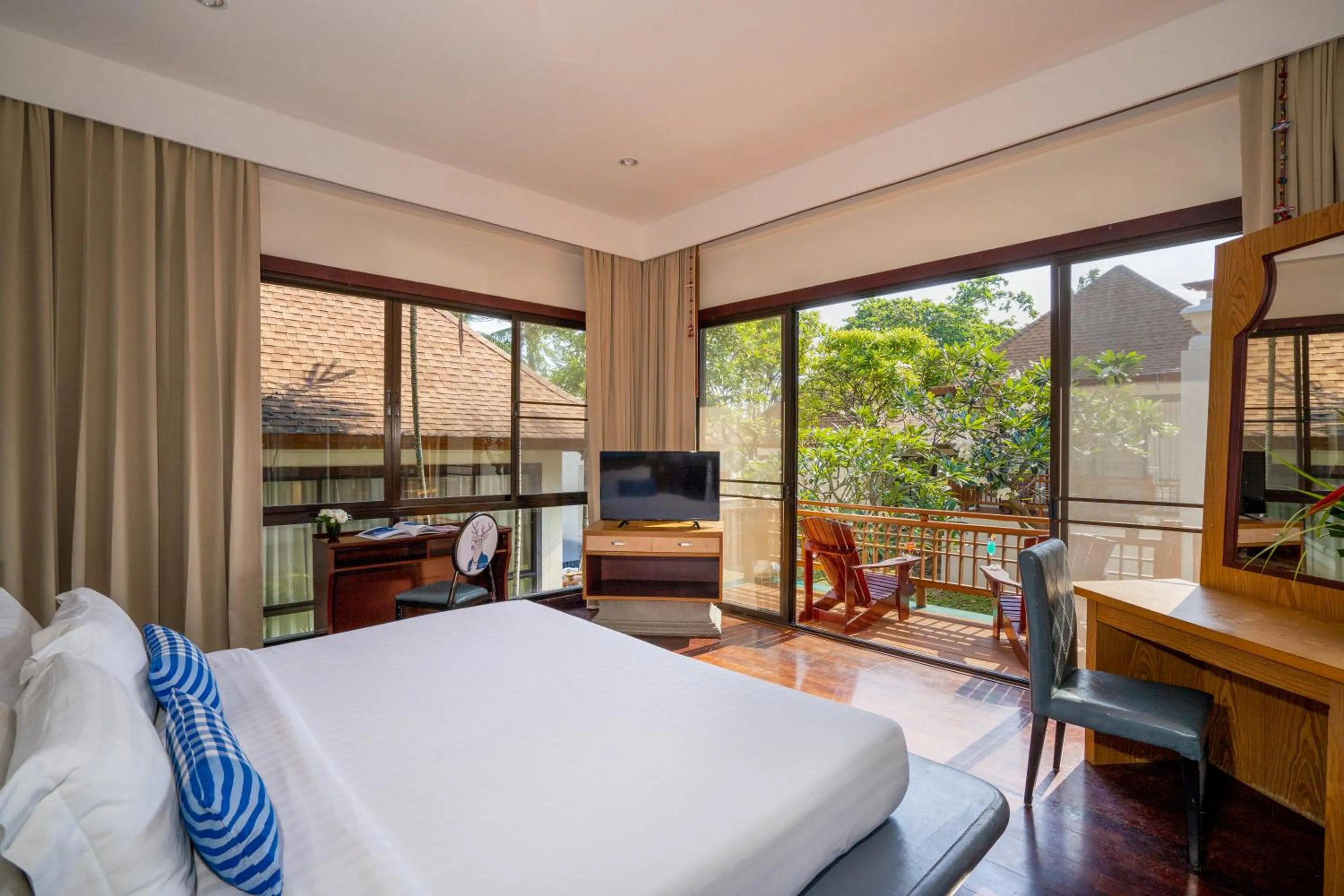 Bedroom, Bed in The Briza Beach Resort, Samui - SHA Plus